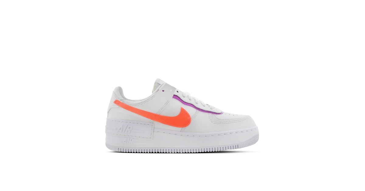 Nike Air Force Shadow White Mango Red Plum DH3859-100 Laced