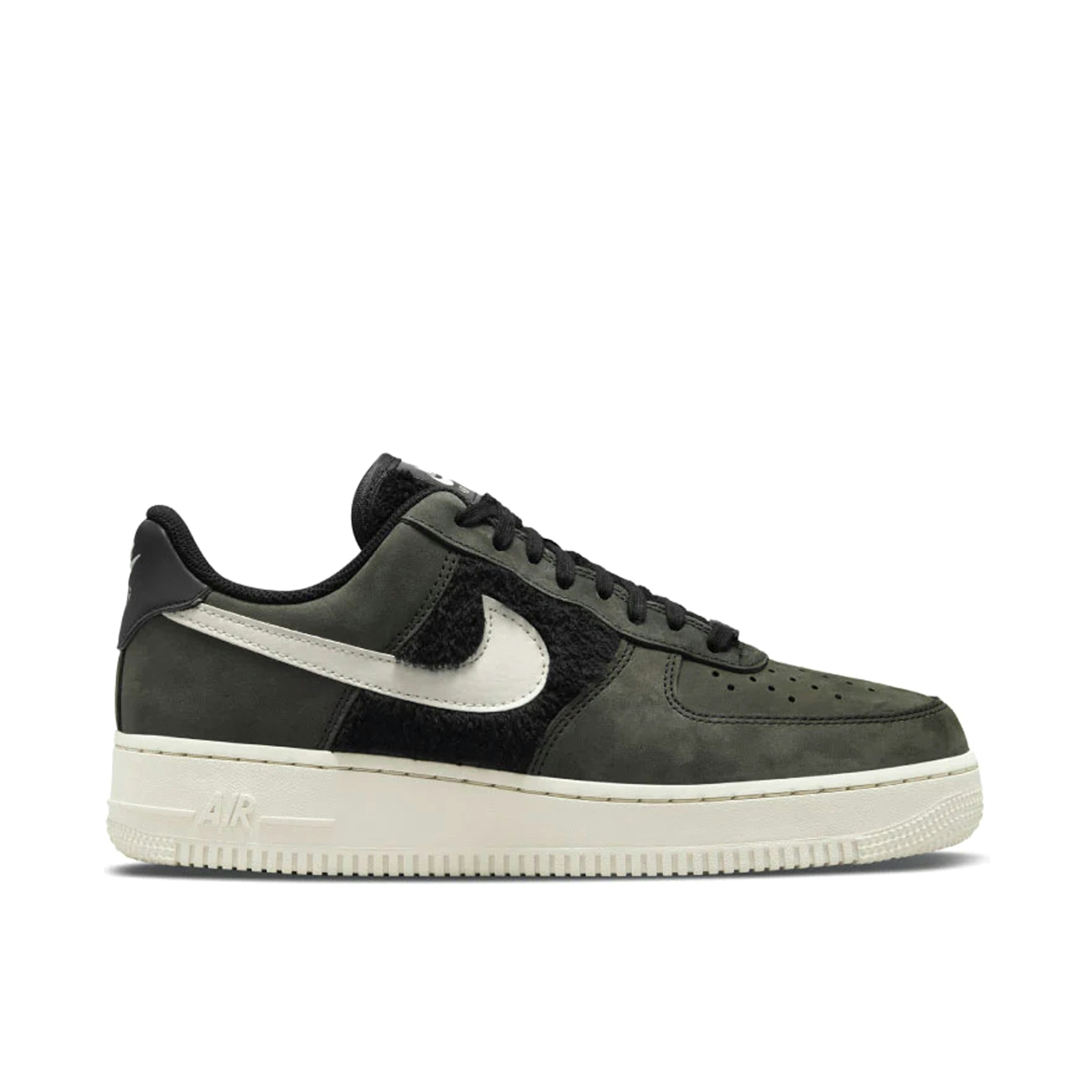 Nike Air Force 1 Low Fur Black Light Bone Wheats