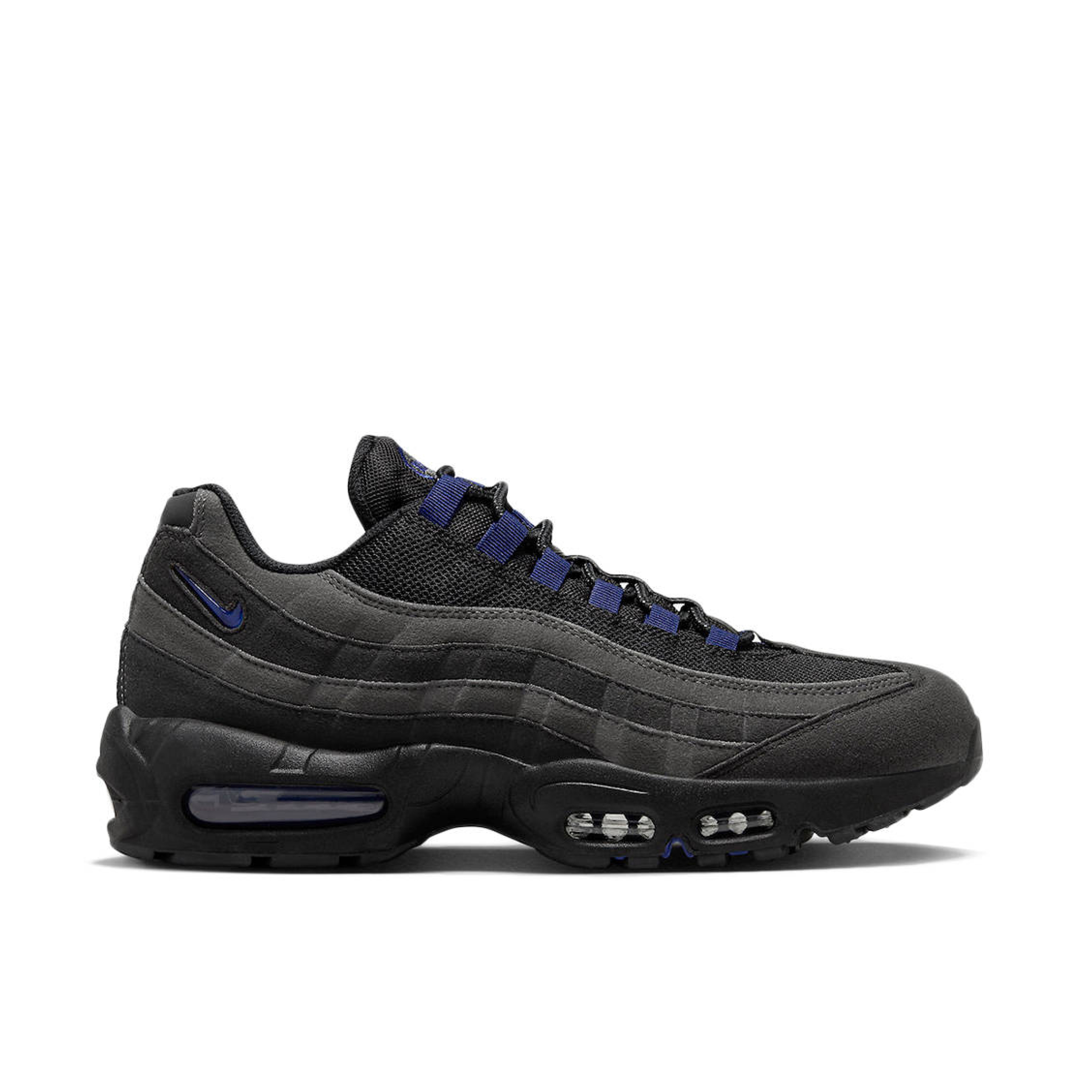 Nike 95s black and blue best sale