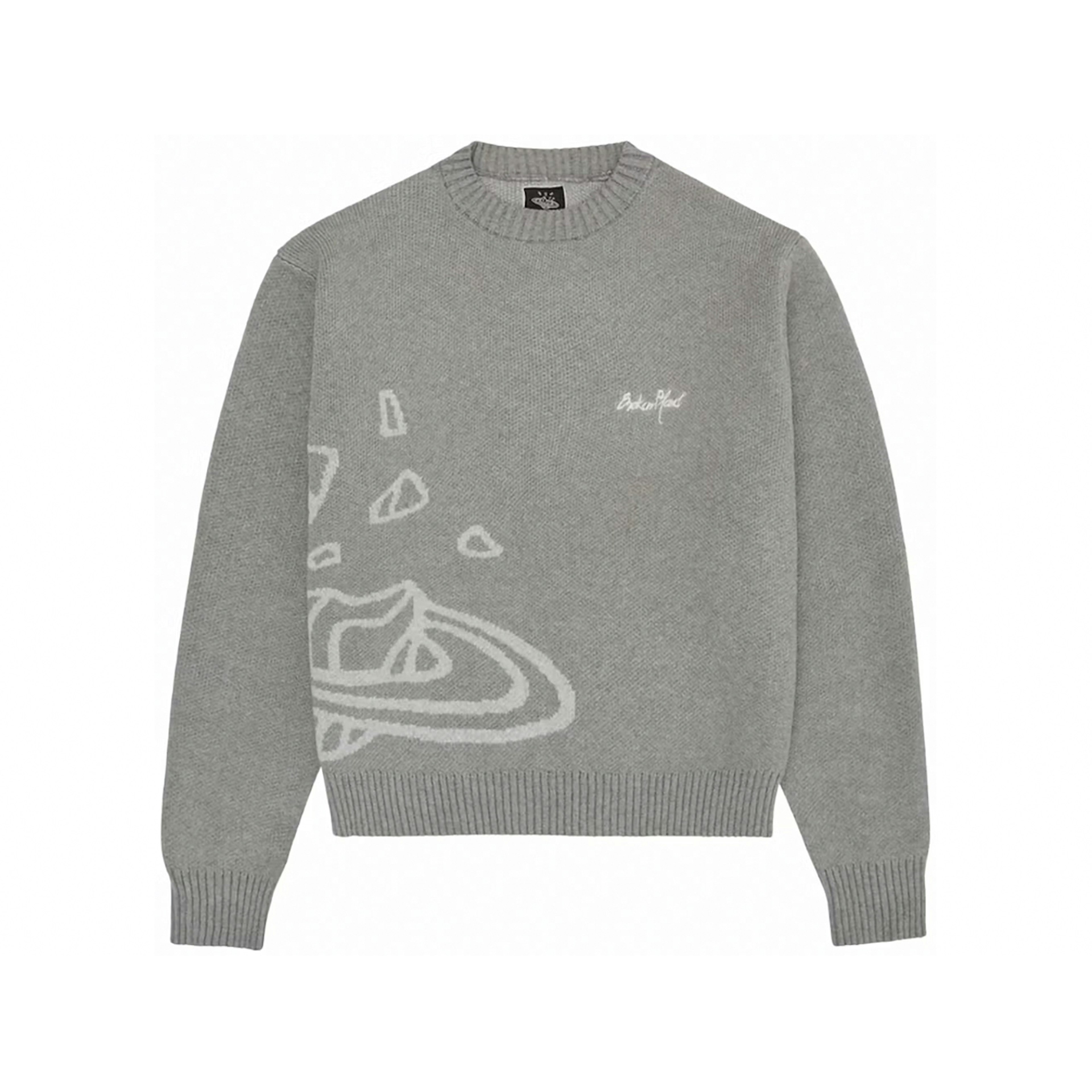 Broken Planet Knit Sweater Heather Grey