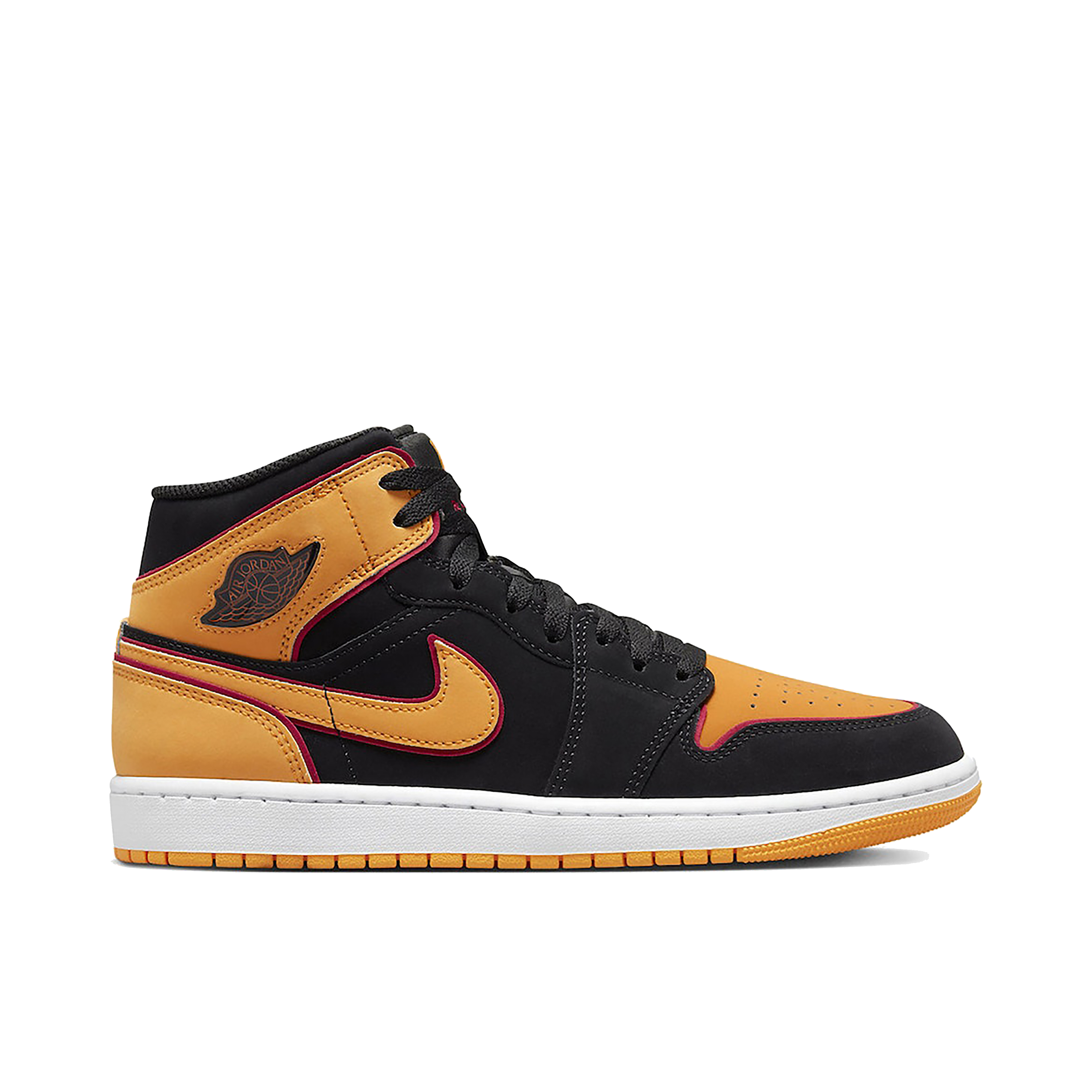 Orange black and white jordan 1 best sale