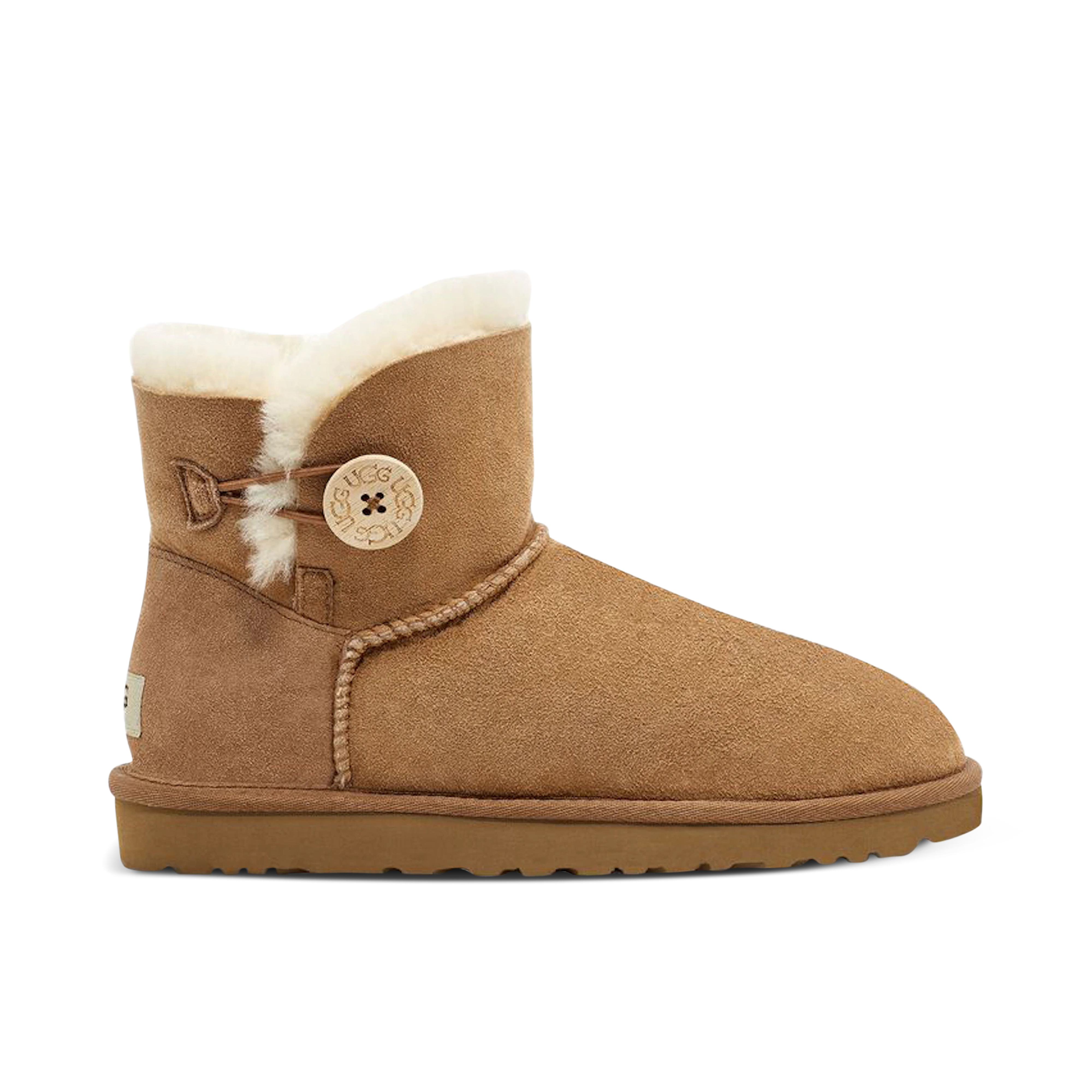 UGG Mini Bailey Button II Chestnut Womens | 1016422-CHE | Laced