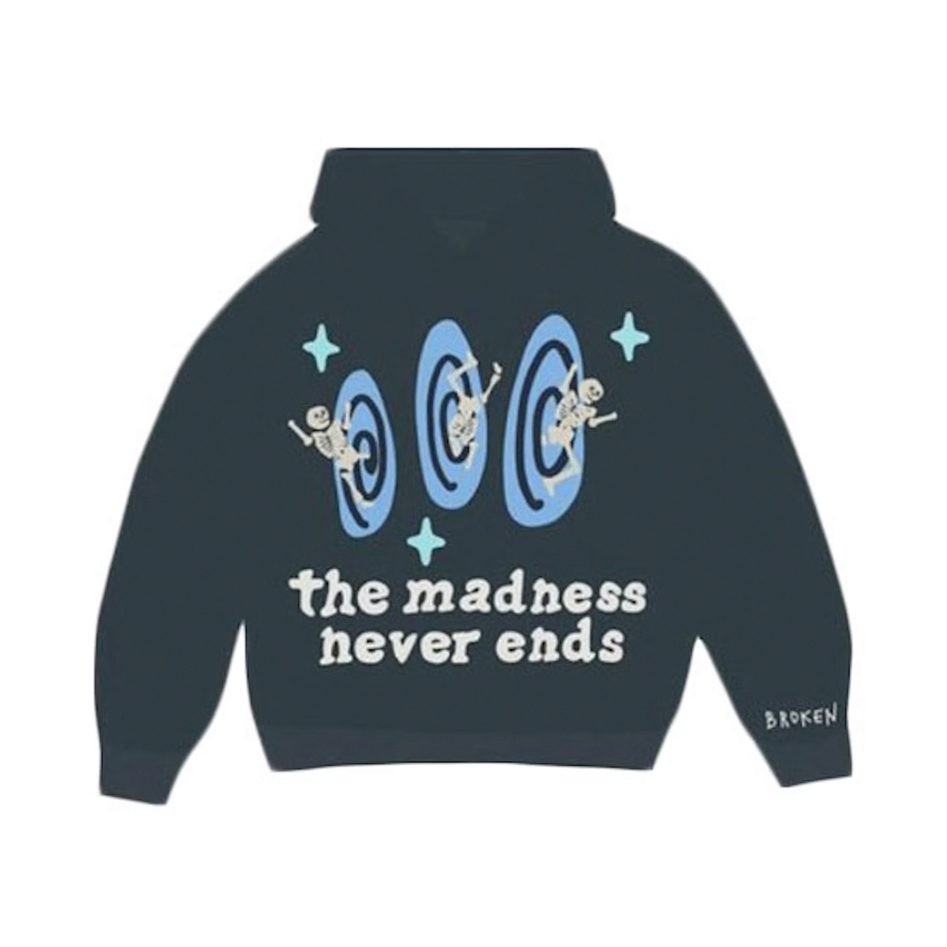 Broken Planet The Madness Never Ends Hoodie Navy