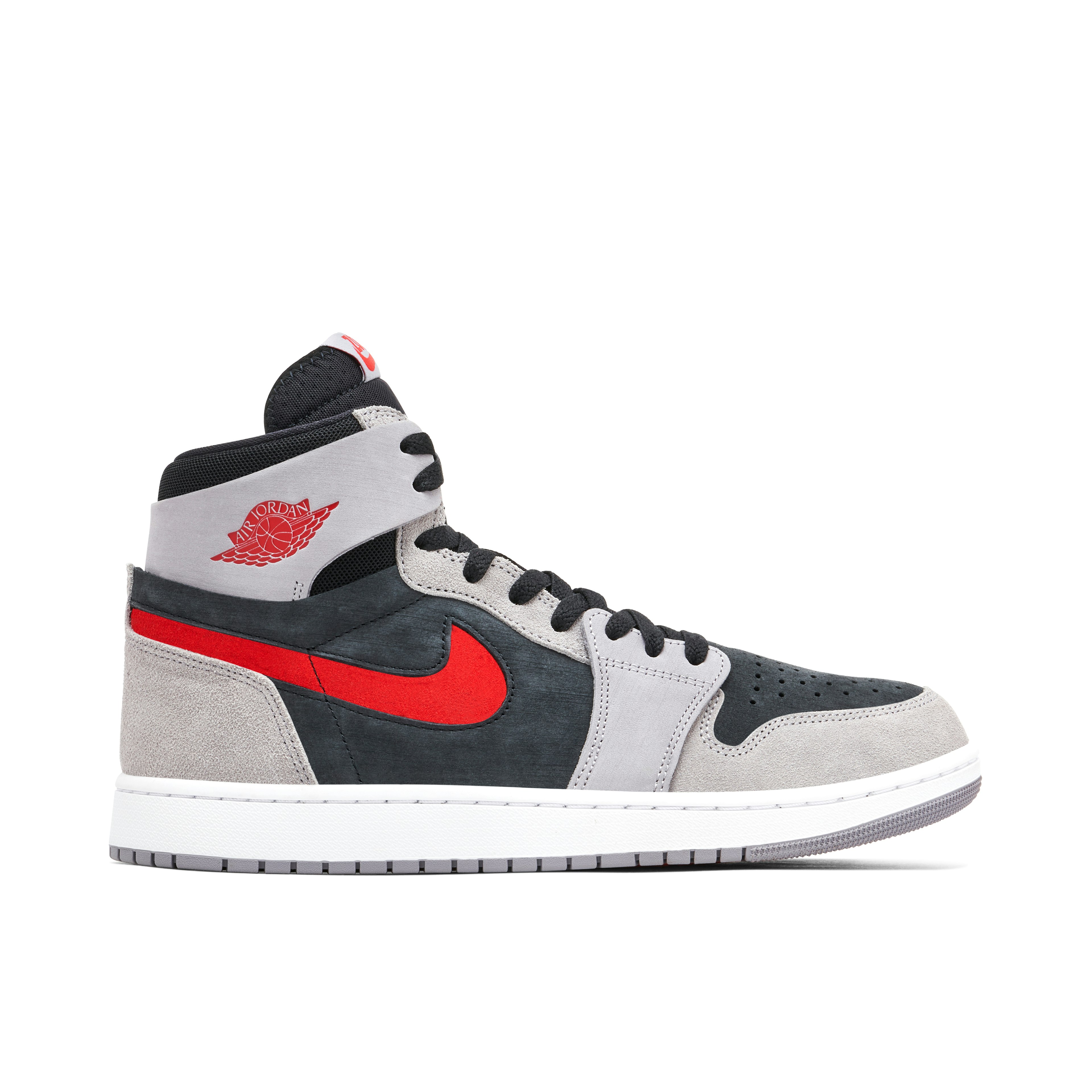 Air Jordan 1 High Zoom Air CMFT 2 Grey Fire Red