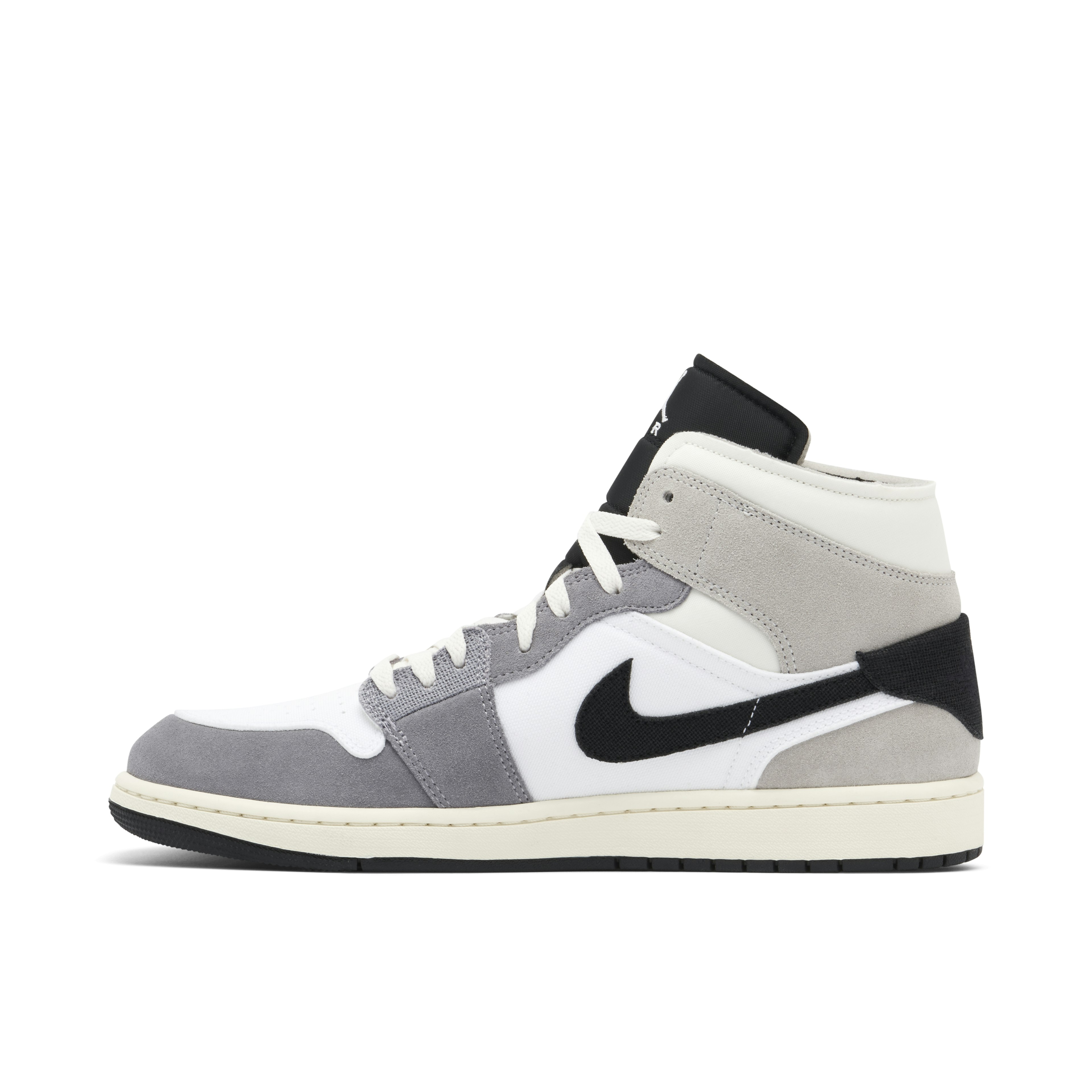 Air Jordan 1 Mid SE Craft White Cement Grey Black
