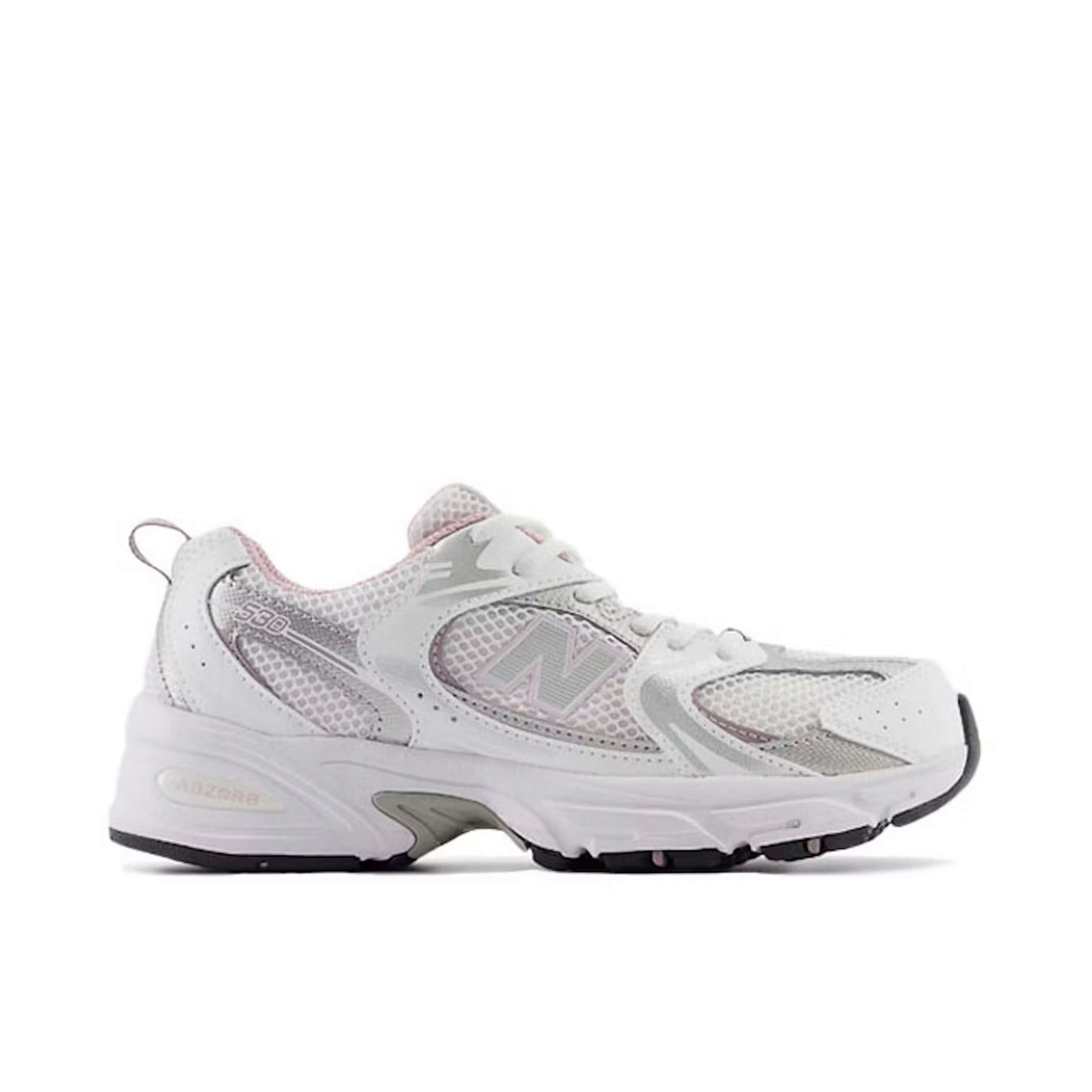 New Balance 530 White Mid Century Pink GS