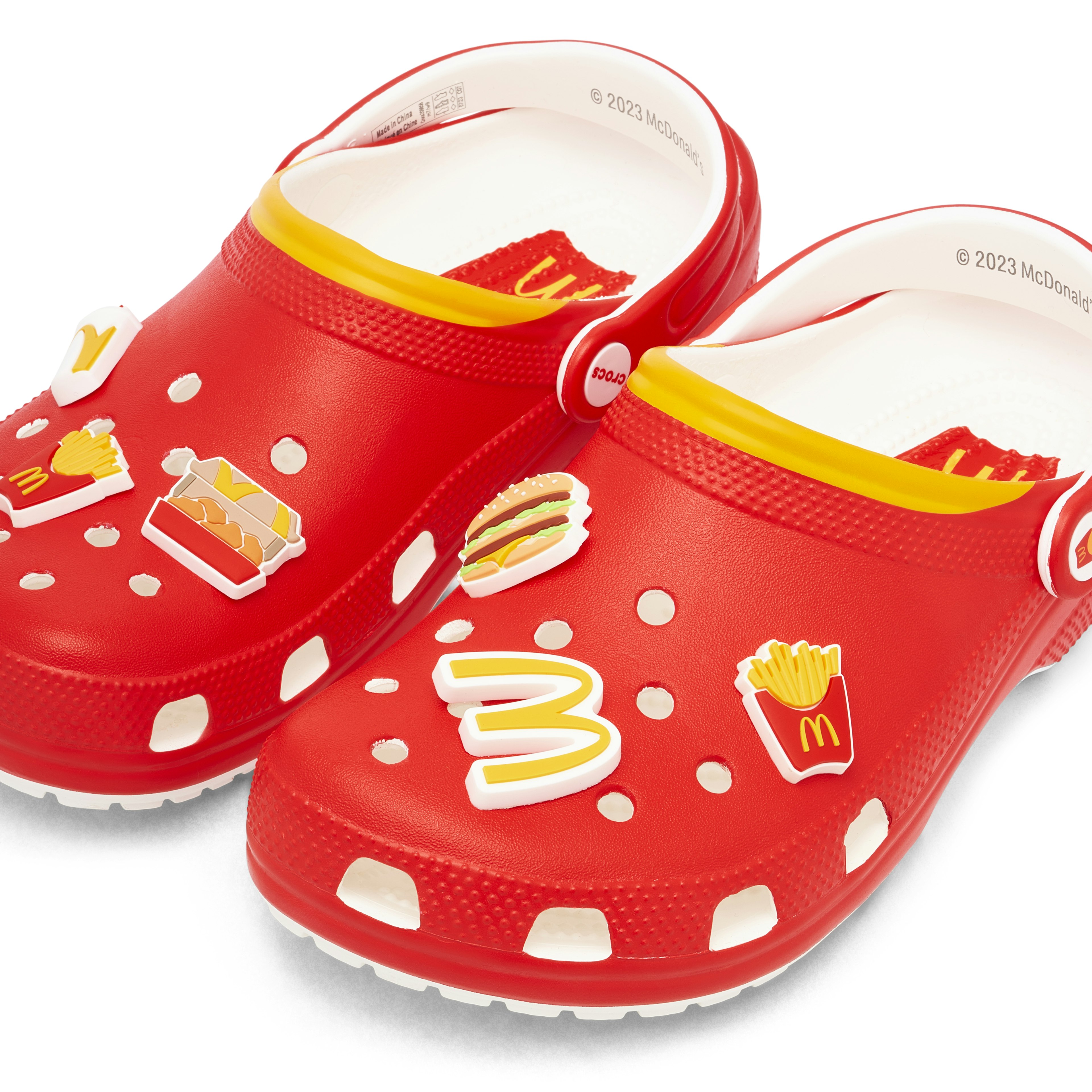 CROCS CLASSIC CLOG X MCDONALDS RED YELLOW