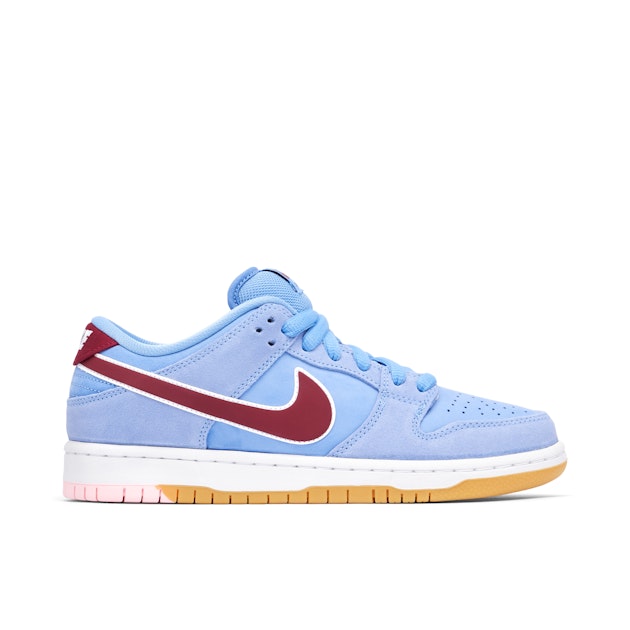 Nike SB Dunk Low Valour Blue Team Maroon DQ4040-400 Laced