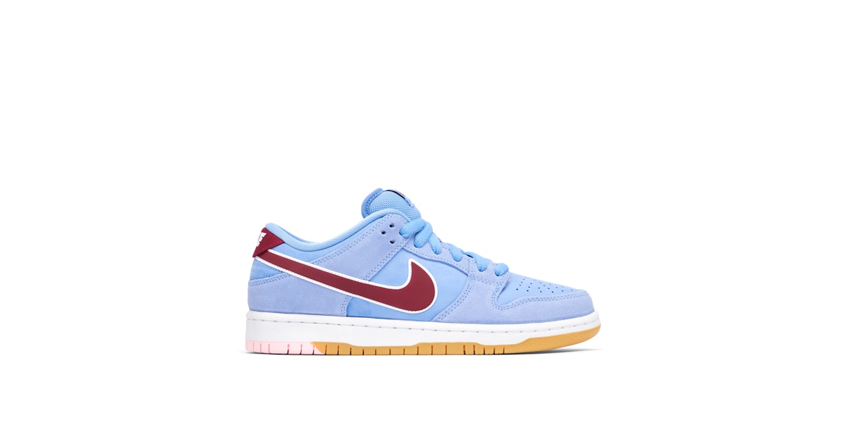 Nike SB Dunk Low Valour Blue Team Maroon DQ4040-400 Laced