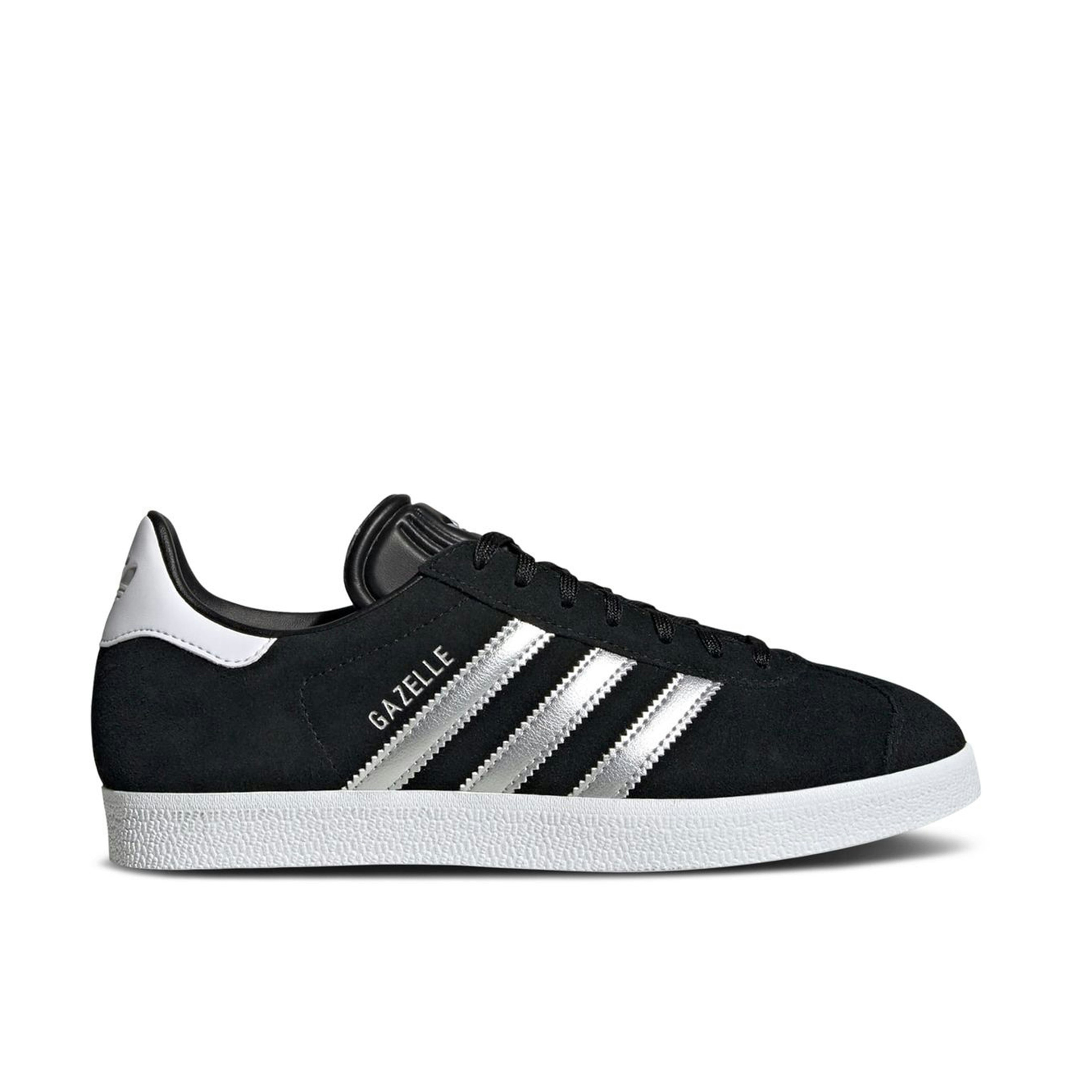 Adidas Gazelle Black Silver Metallic Femme