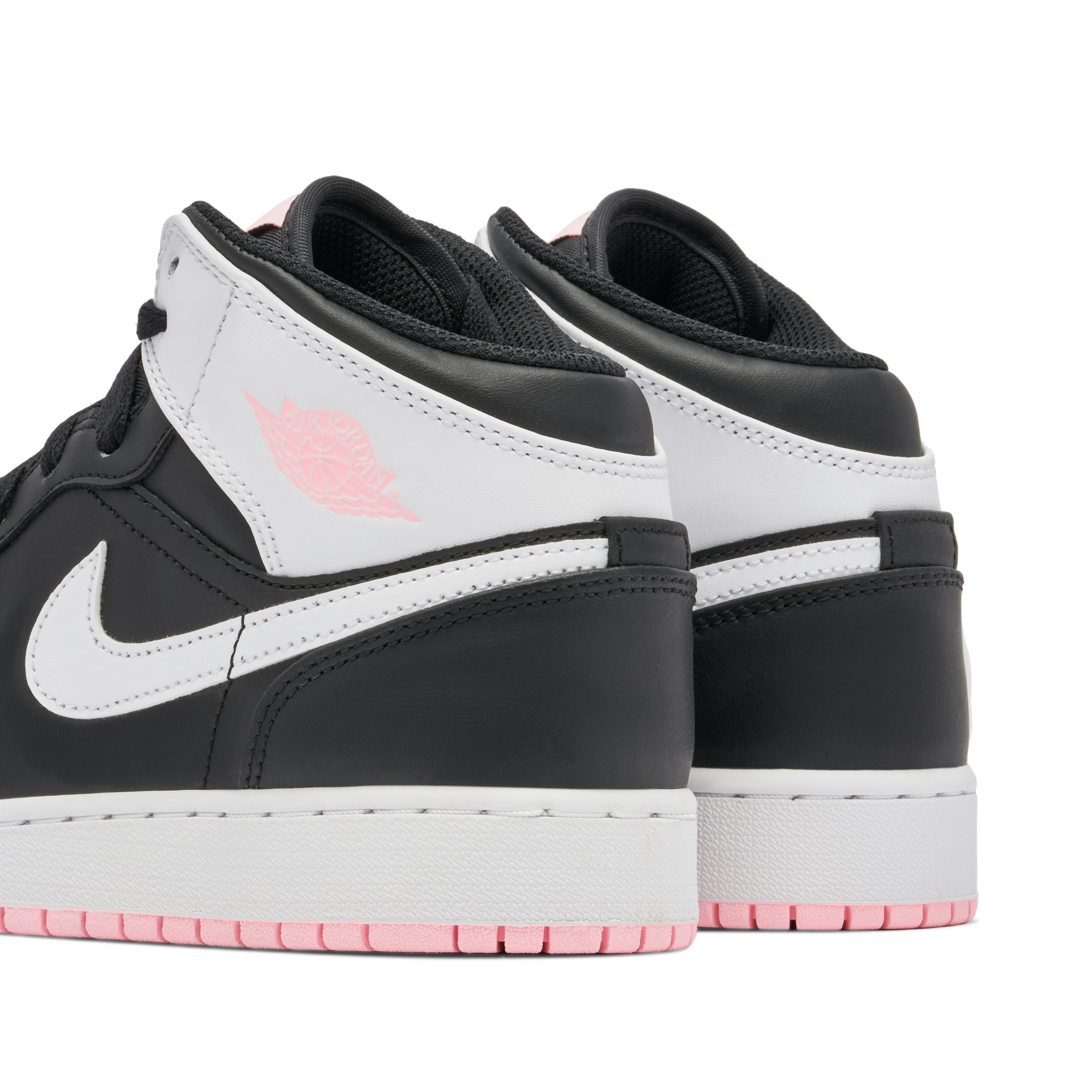 Jordan 1 Mid Black Arctic Pink GS