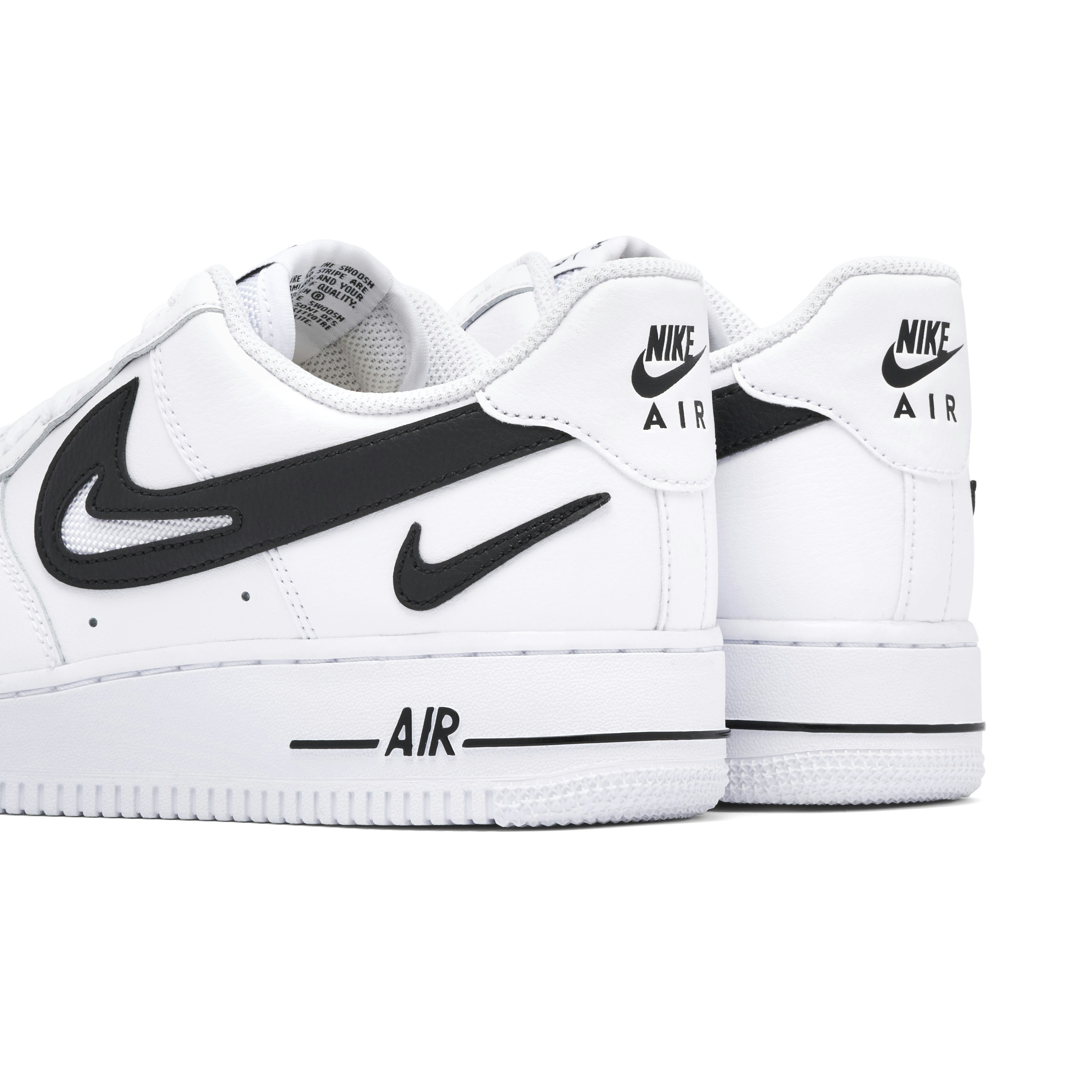 Nike Air Force 1 Low '07 FM Cut Out Swoosh White Black