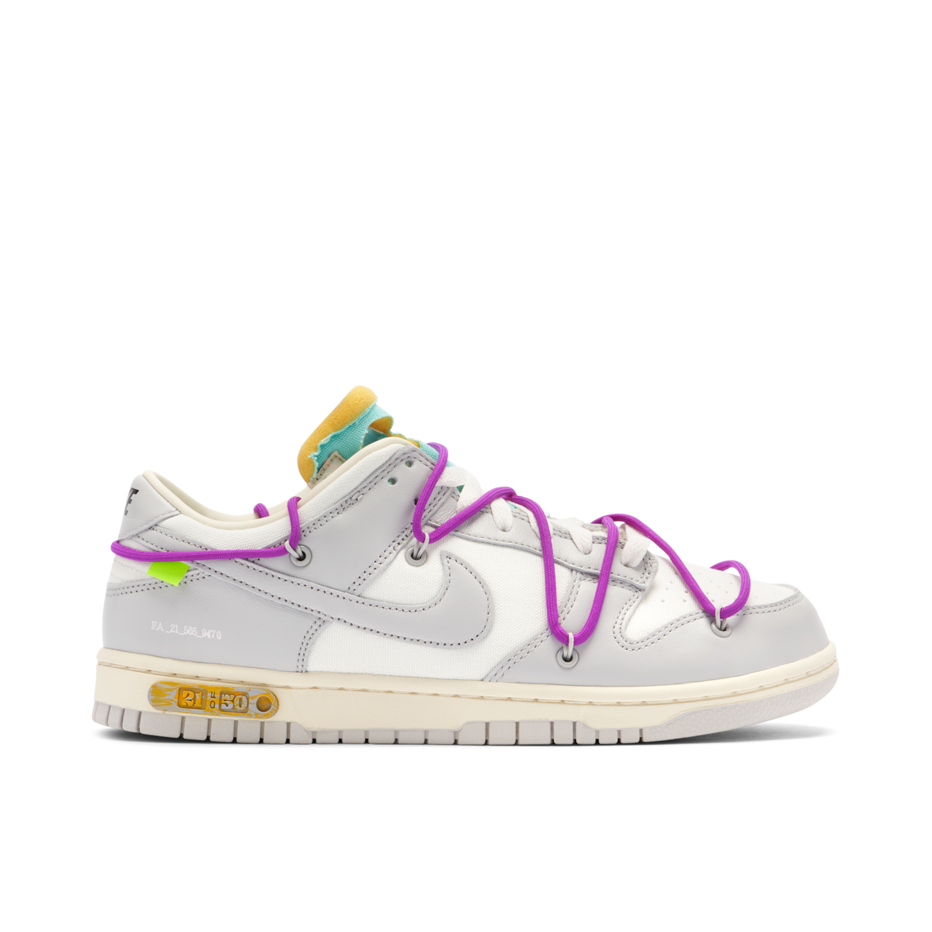 Nike Dunk Low x Off White Dear Summer 21 of 50 DM1602 100 Laced