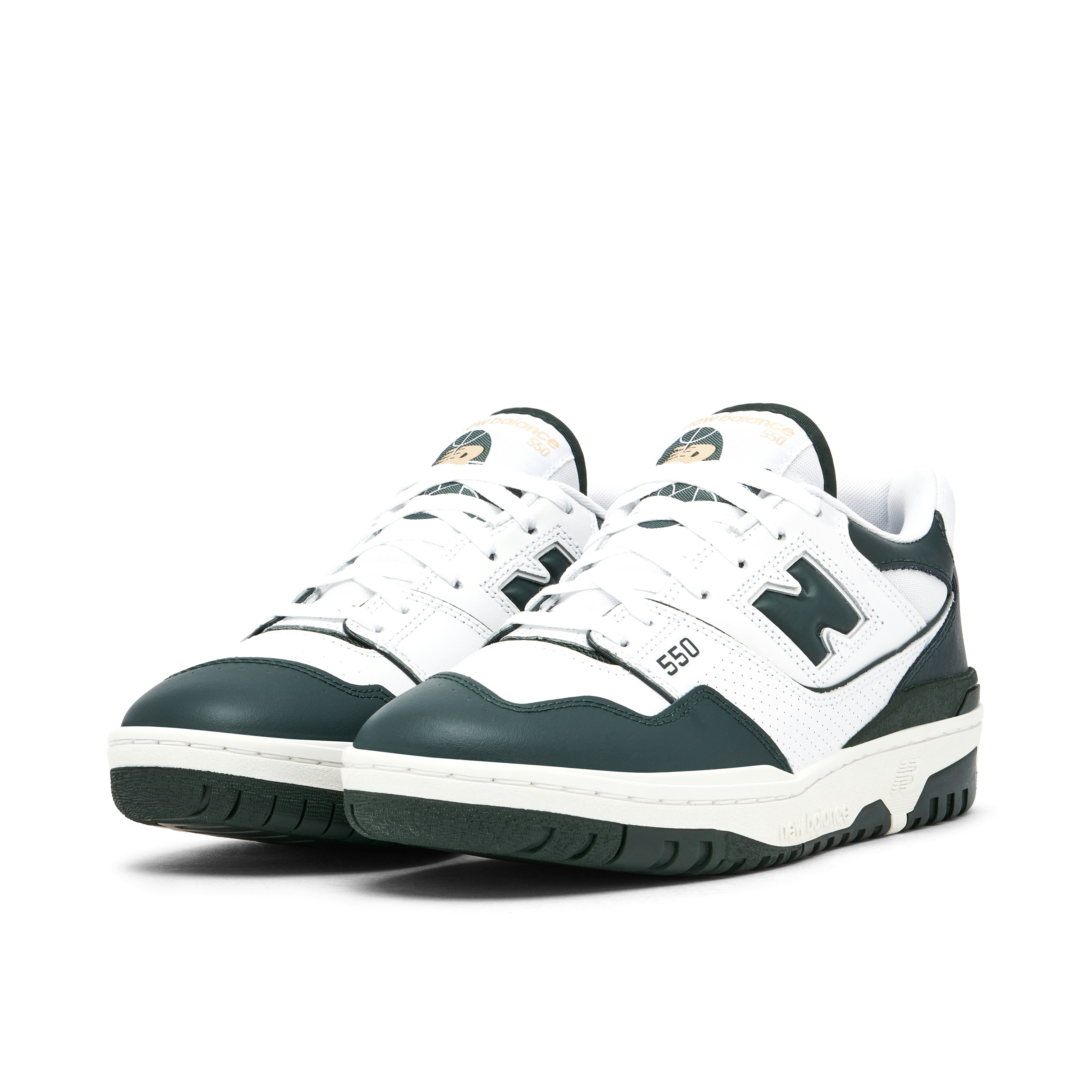 New Balance 550 White Dark Green