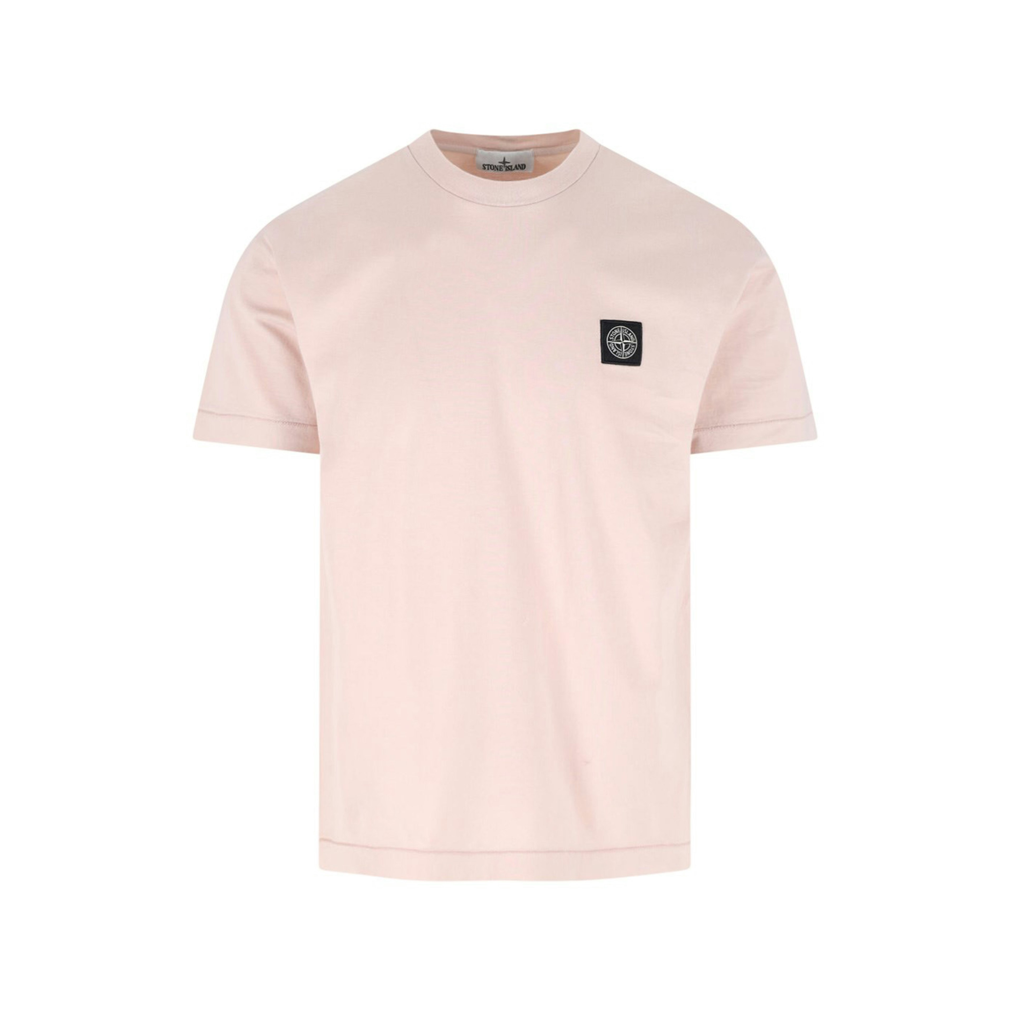 Stone Island T-shirt Patch Logo Rosa