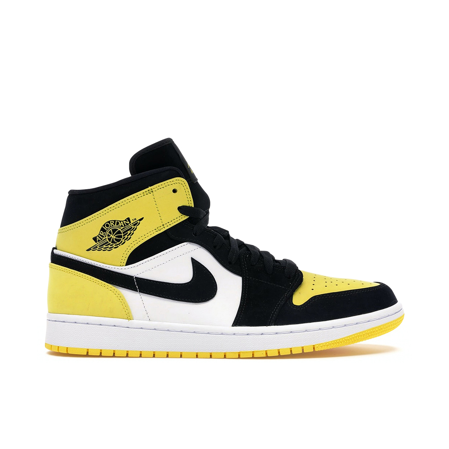 Nike air jordan black and yellow hotsell