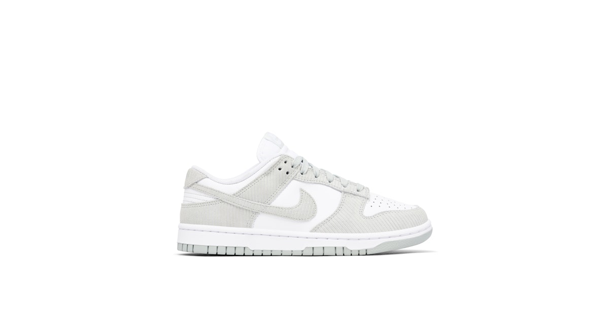 Nike Dunk Low Grey Corduroy Womens FN7658-100 Laced
