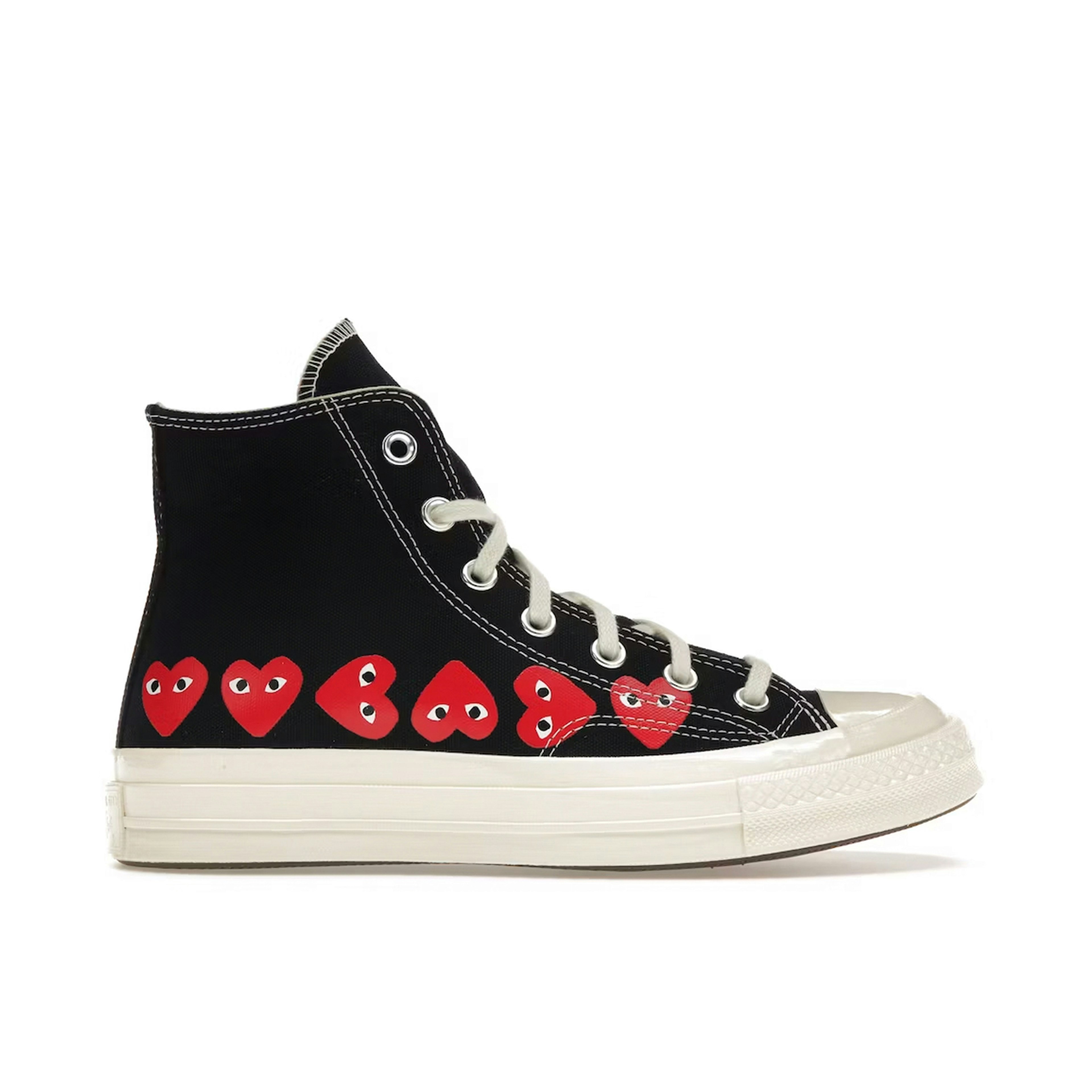 Converse Chuck Taylor All Star 70 Hi Comme des Garcons PLAY Multi-Heart Black