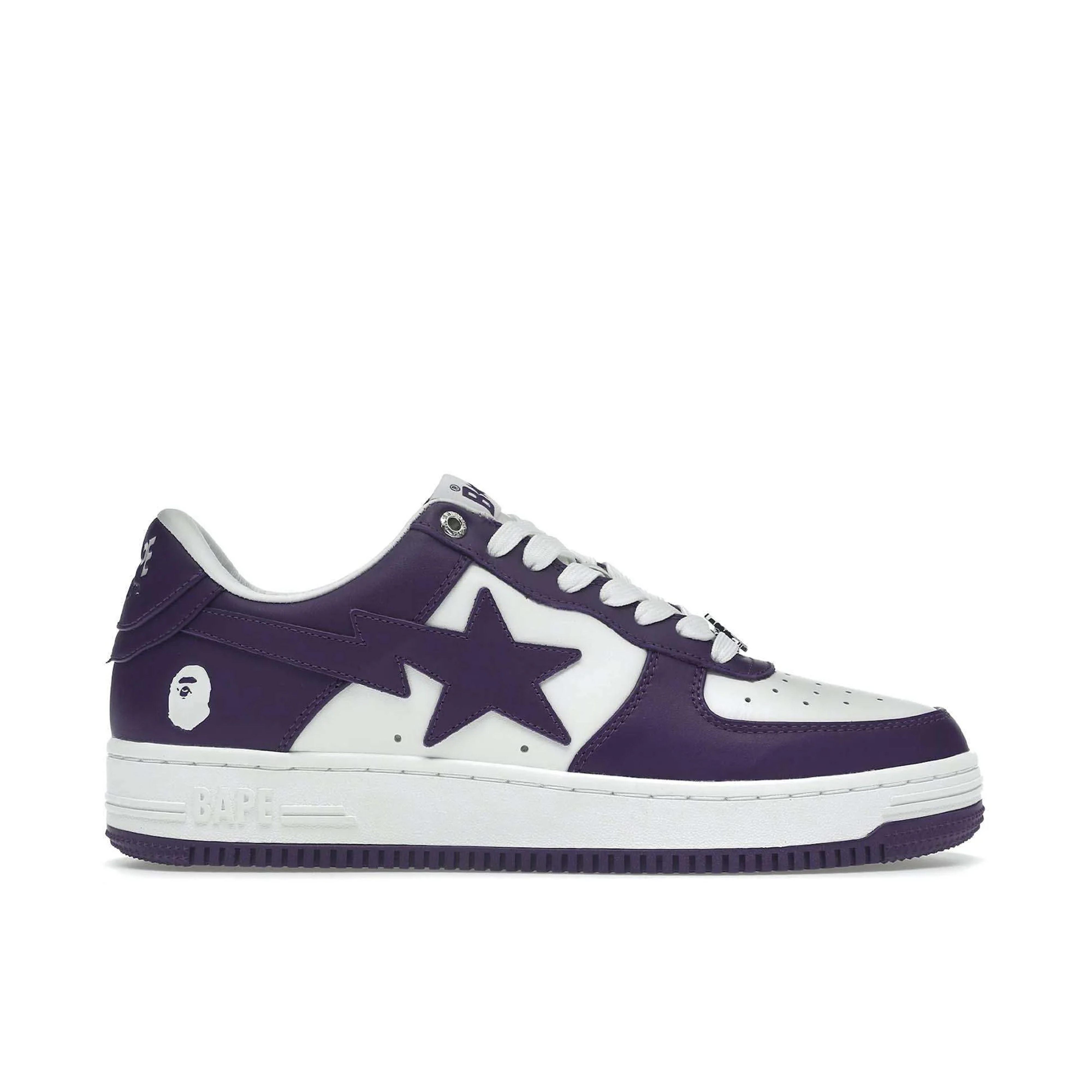 A Bathing Ape Bapesta White Purple (2022) |  1I70-291-006/1I70-191-007-PURPLE | Laced