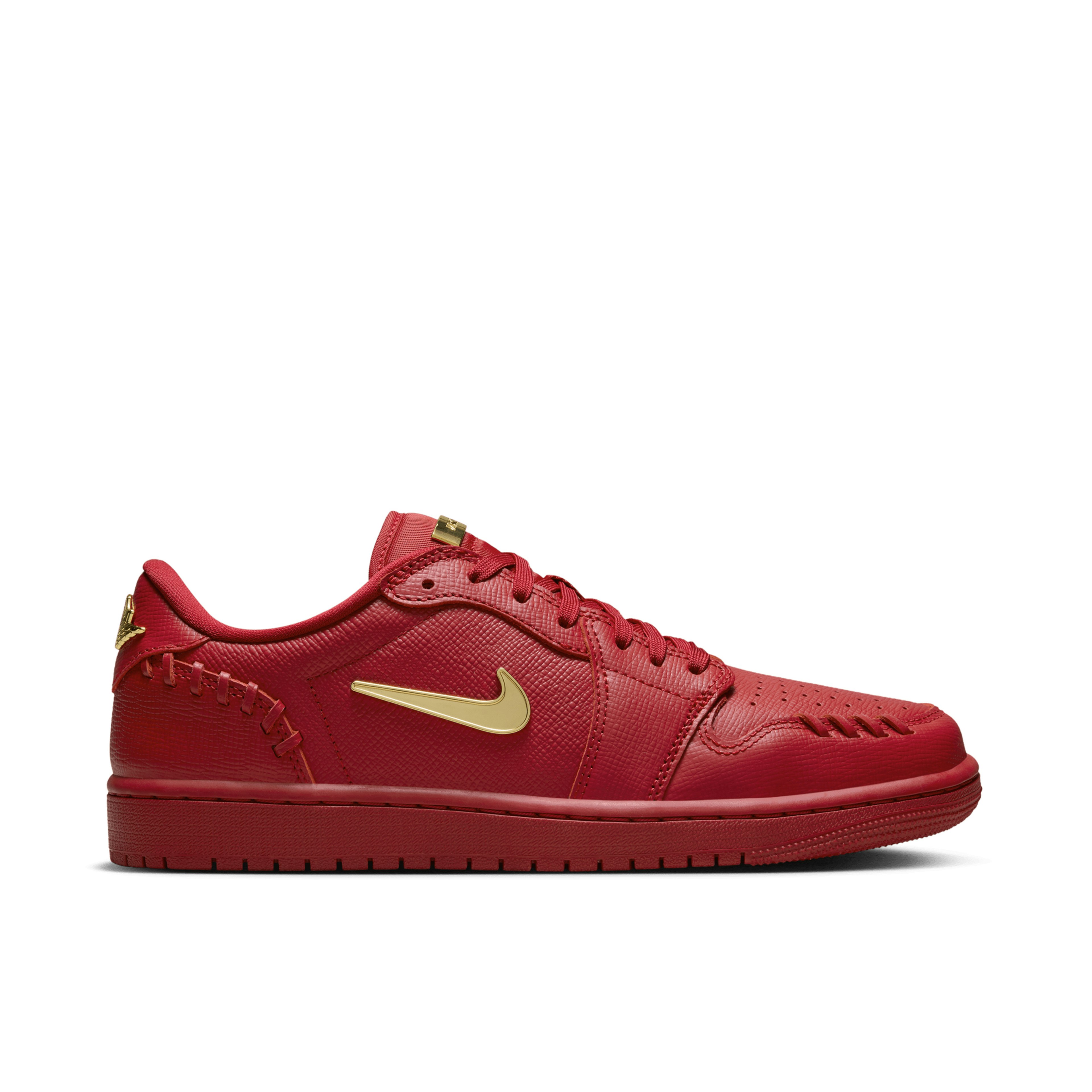 Air Jordan 1 Low Method of Make Gym Red Metallic Gold Womens