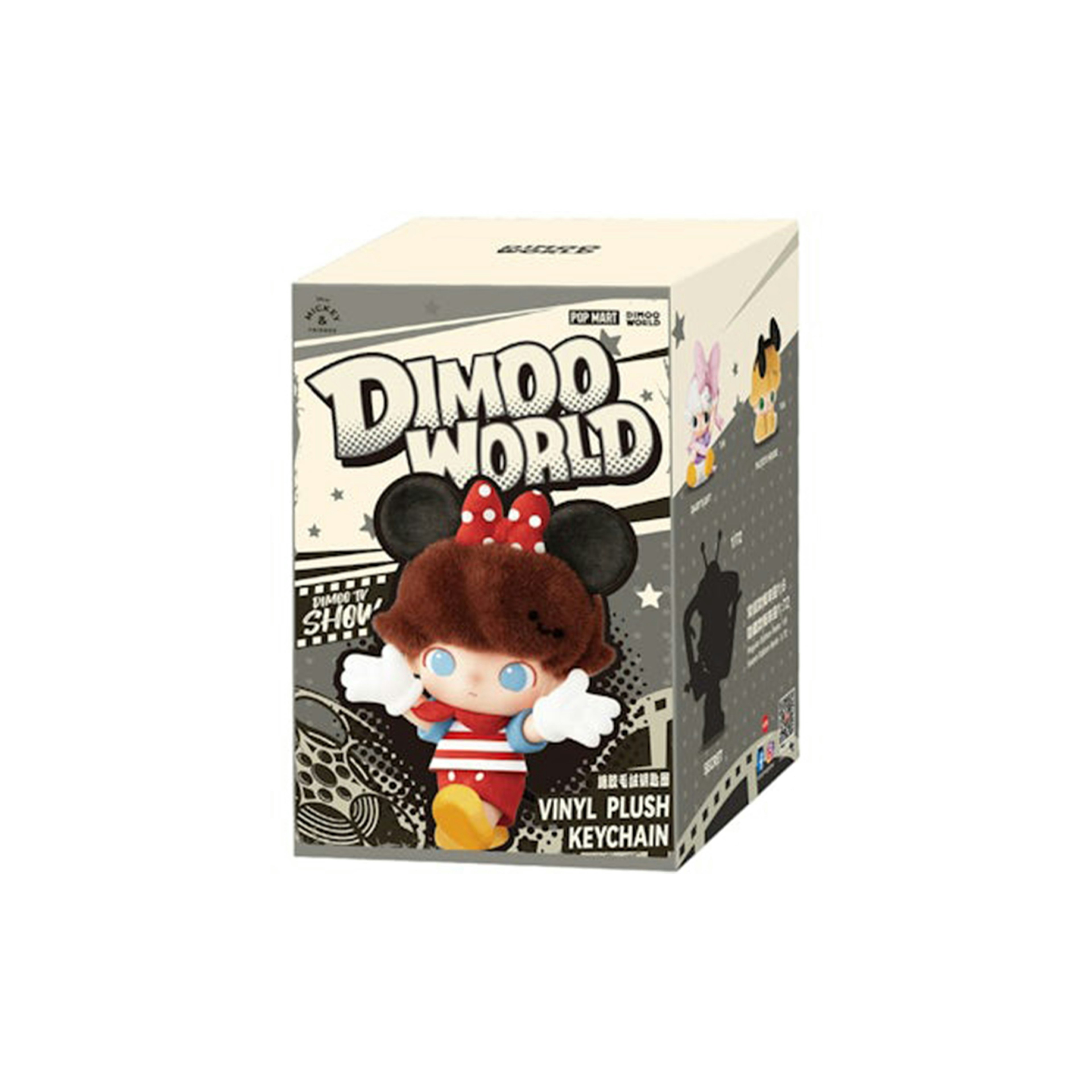 Pop Mart DIMOO World x Disney Series Vinyl Plush Keychain Single Blind Box