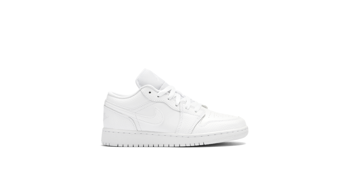 Nike air jordan 1 retro low triple white sales