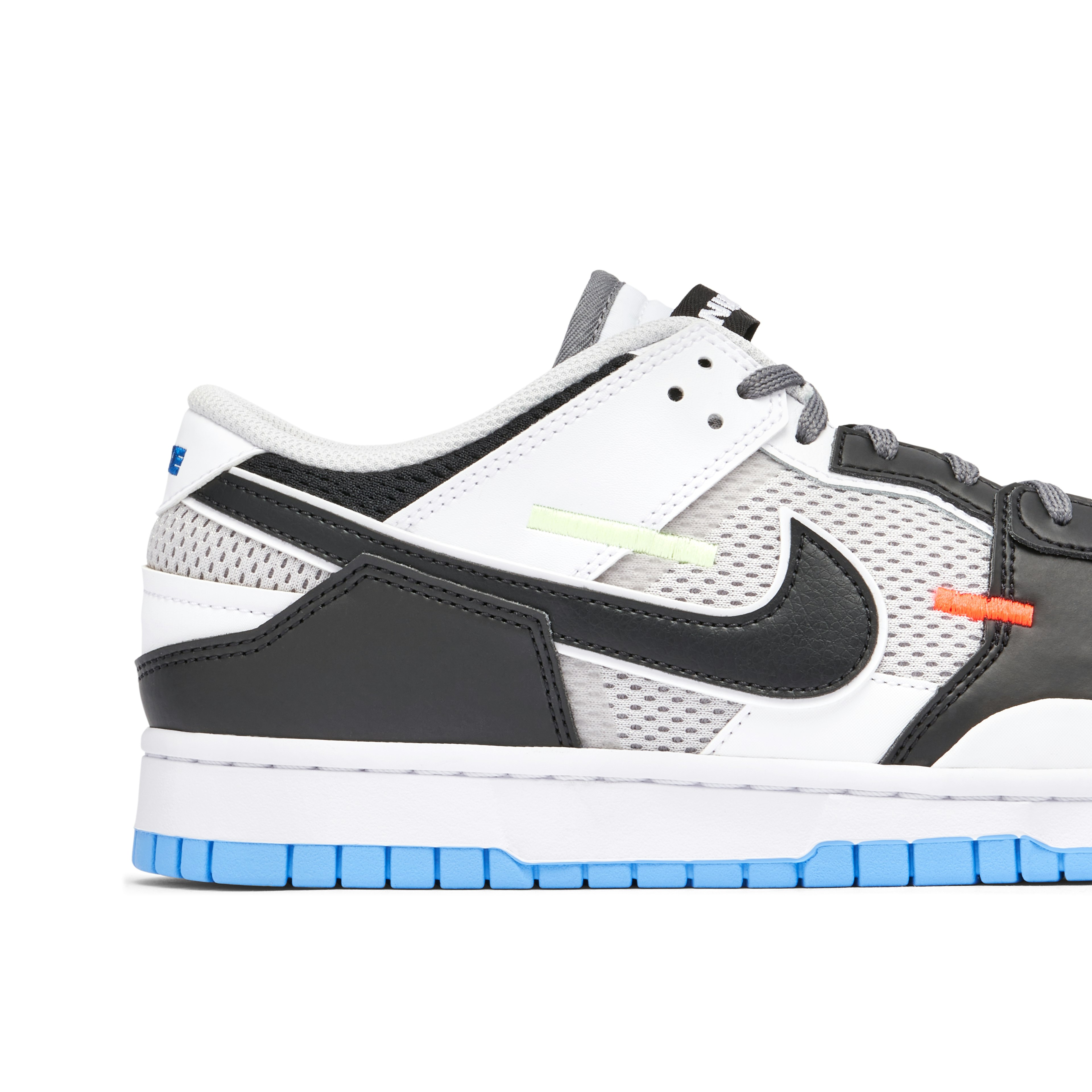 Nike Dunk Scrap Mismatch Black White Blue