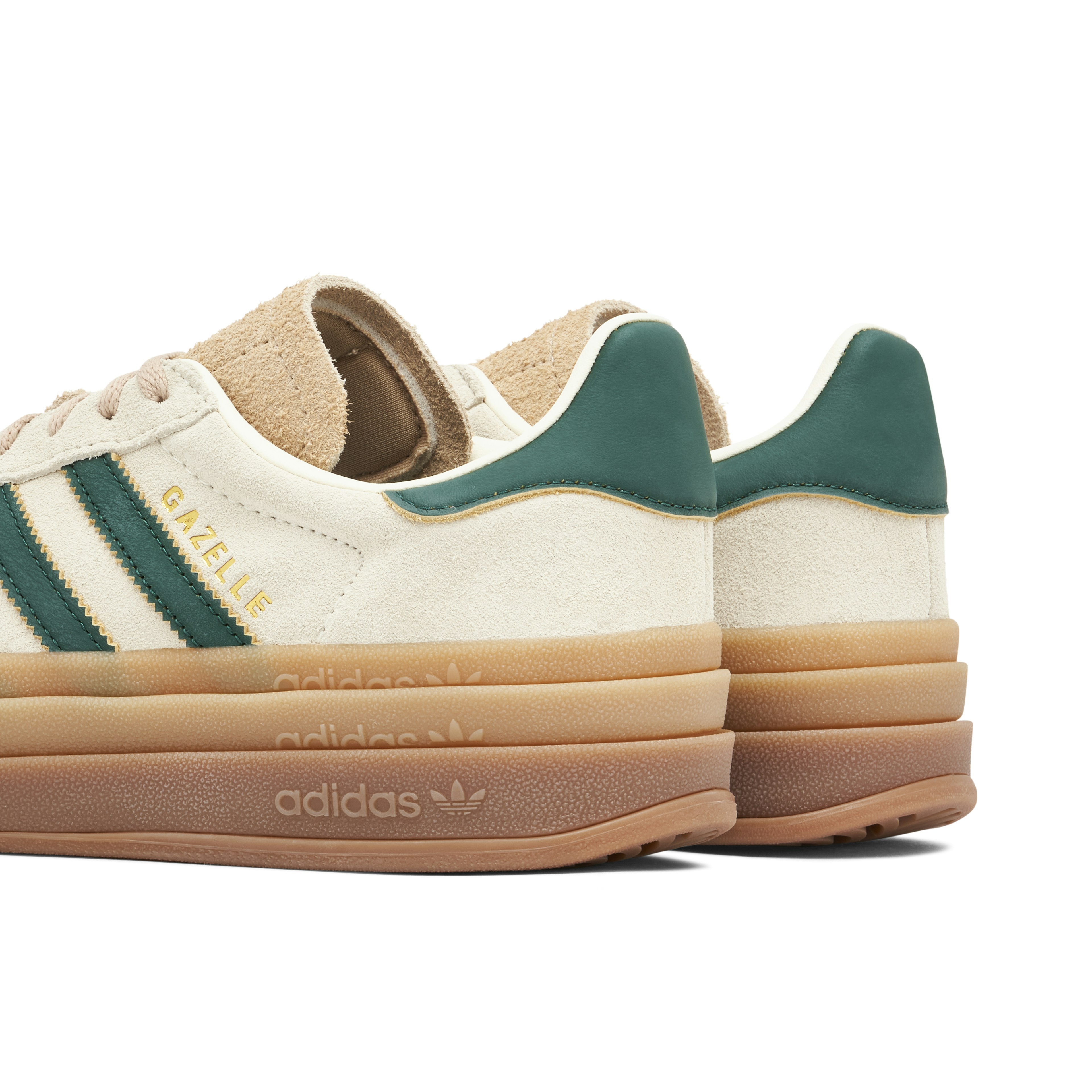 adidas Gazelle Bold Beige Collegiate Green für Damen