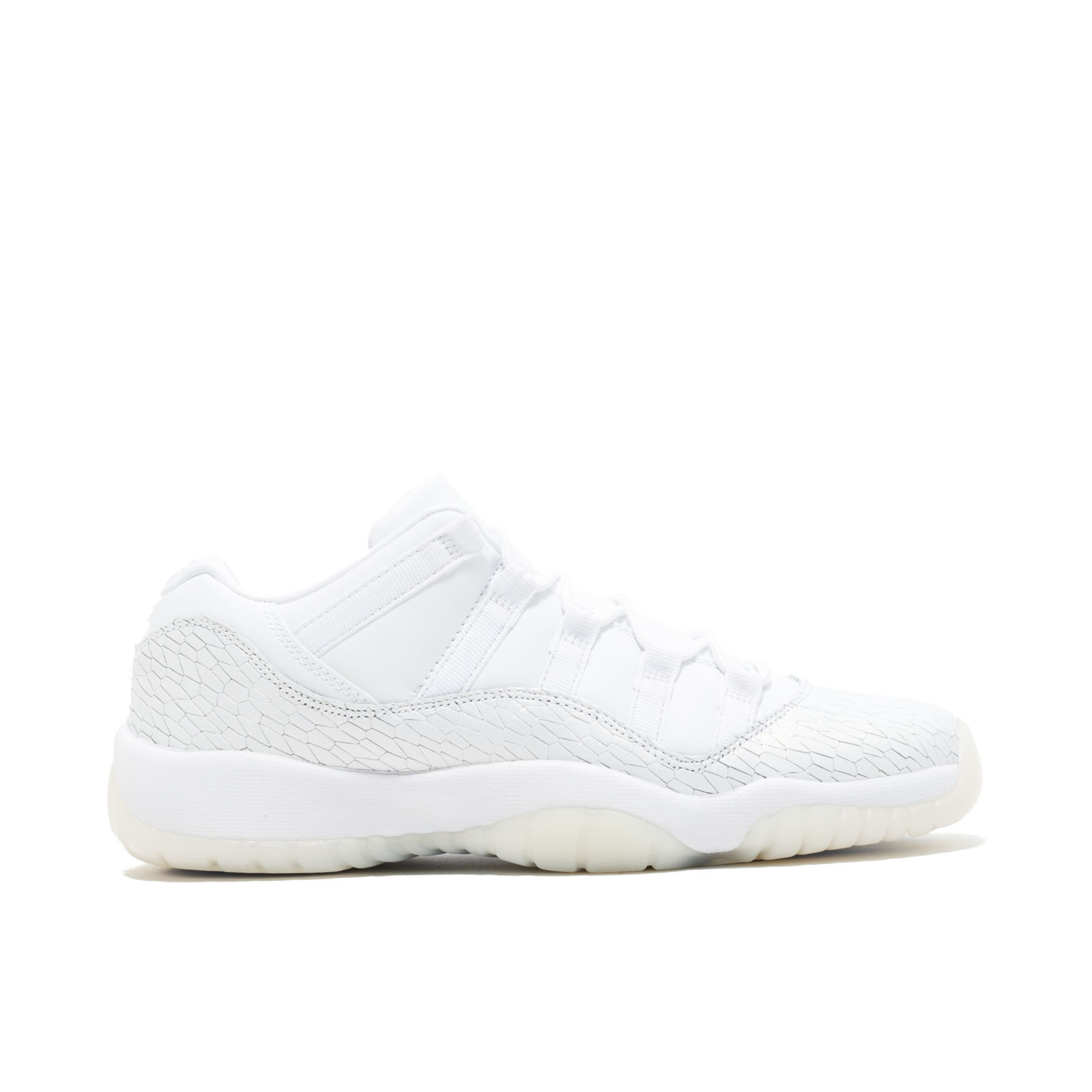 Air Jordan 11 Retro Low Premium GS Frost White 897331 100 Laced