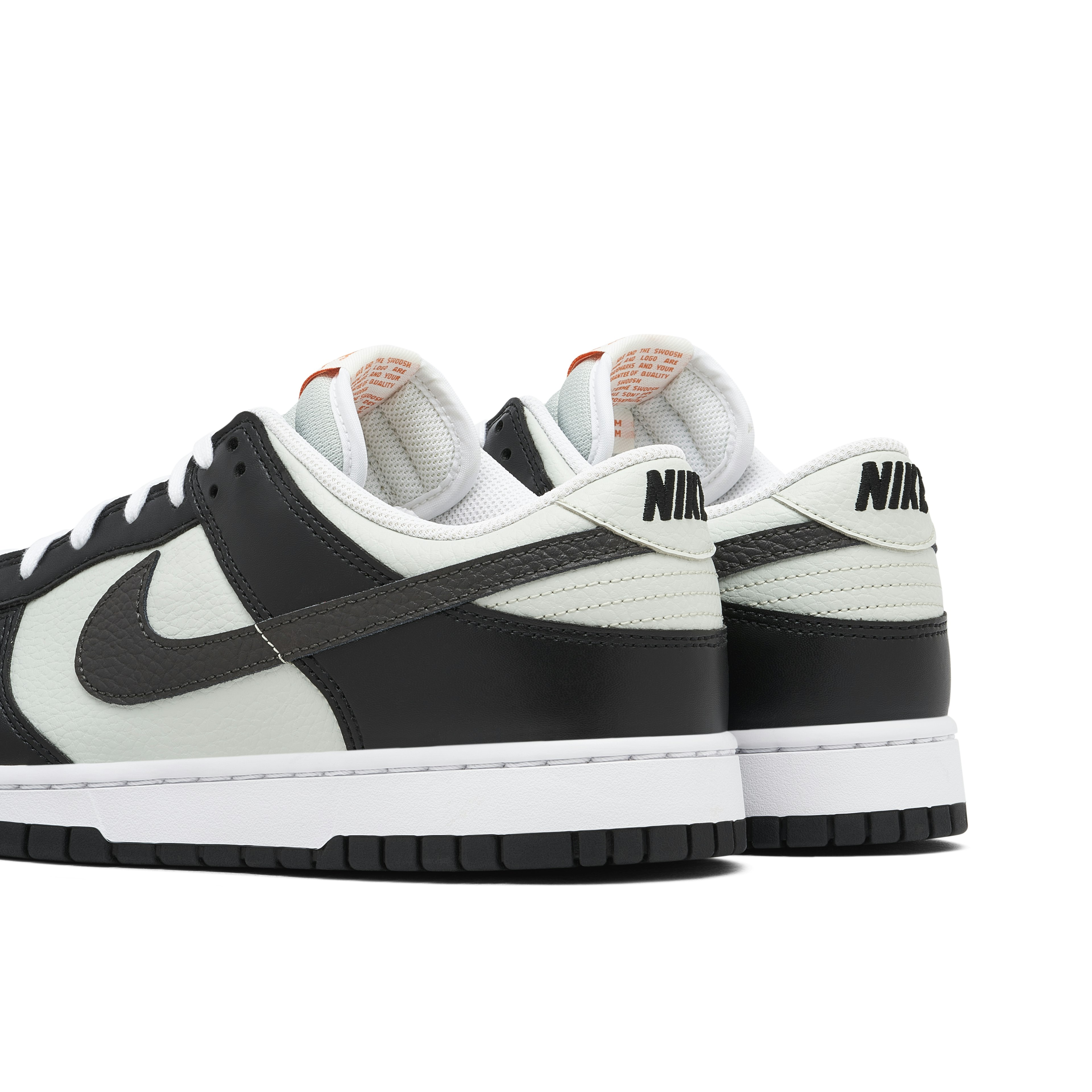 Nike Dunk Low Mini Swoosh Black Grey Orange