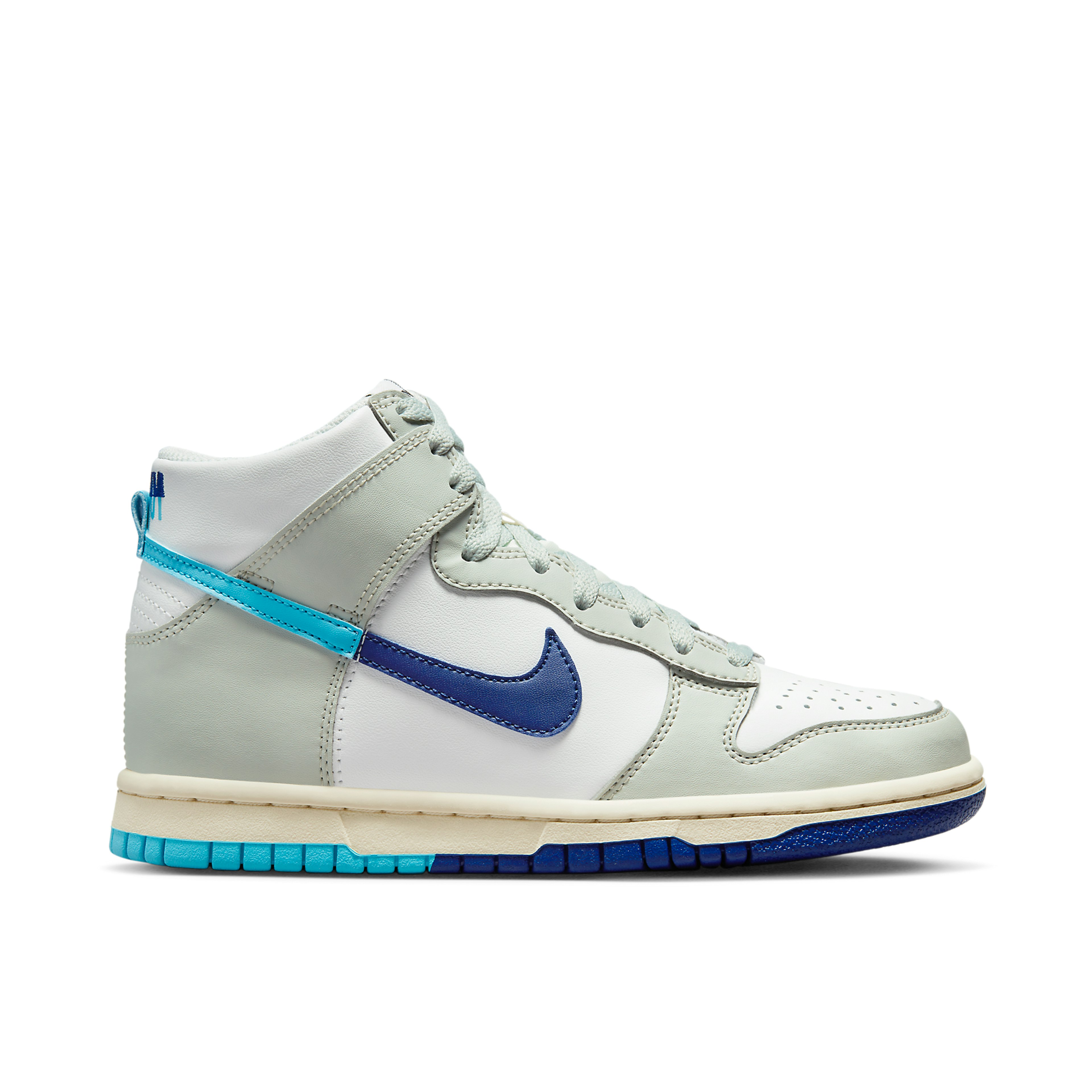 NIKE DUNK HIGH SPLIT GREY BLUE GS