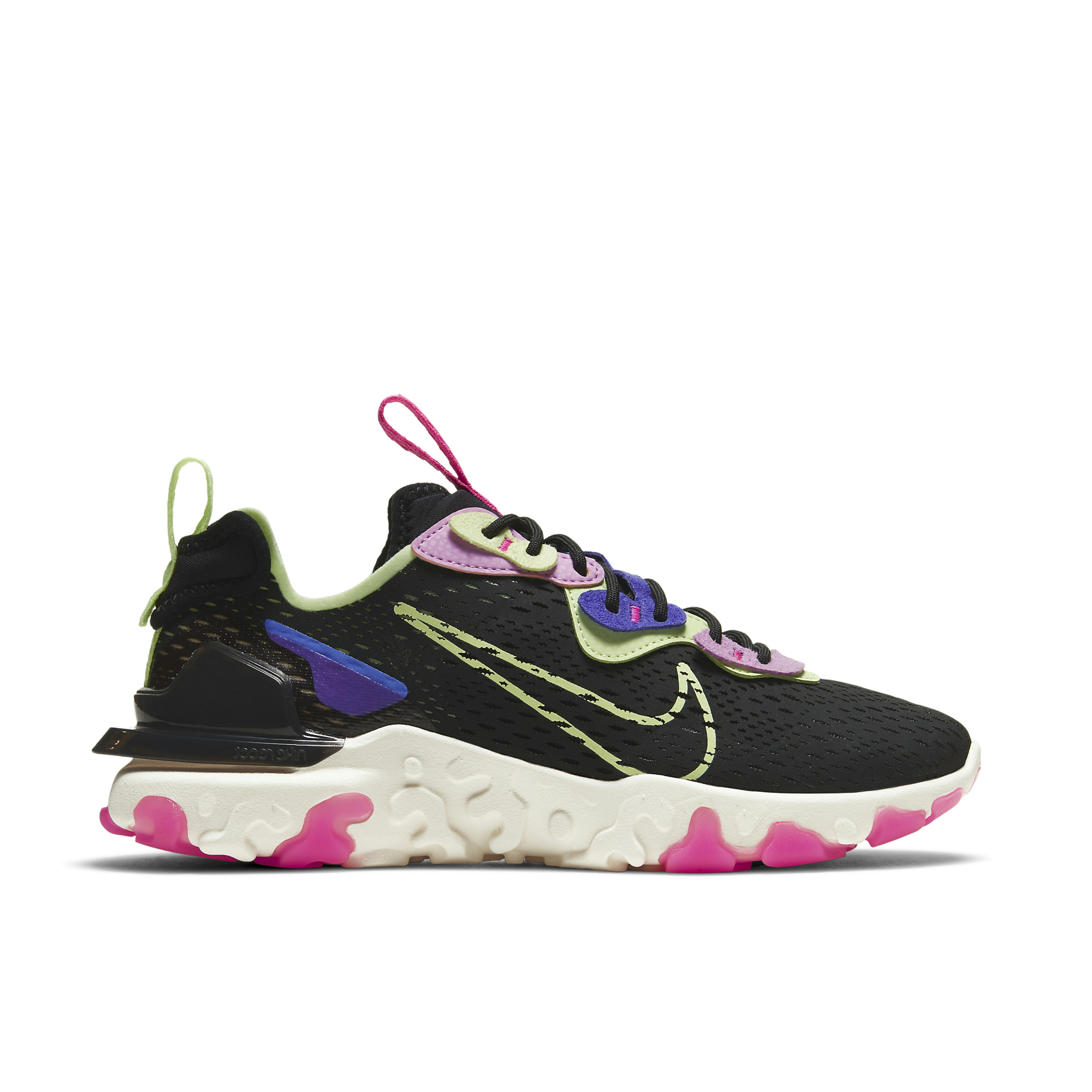 Nike React Vision Black Beyond Pink Volt Femme