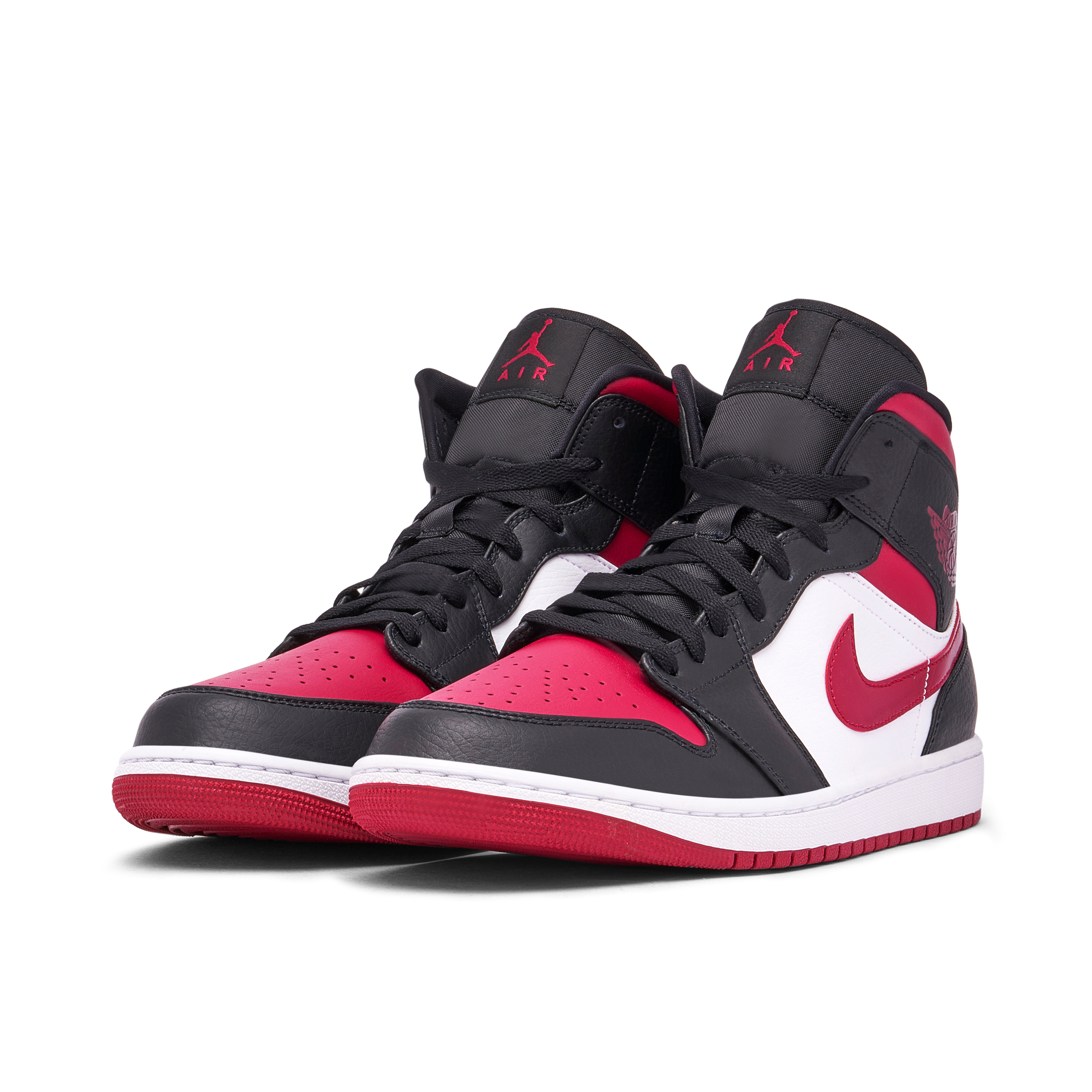 Jordan 1 mid hot bred toe 9.5