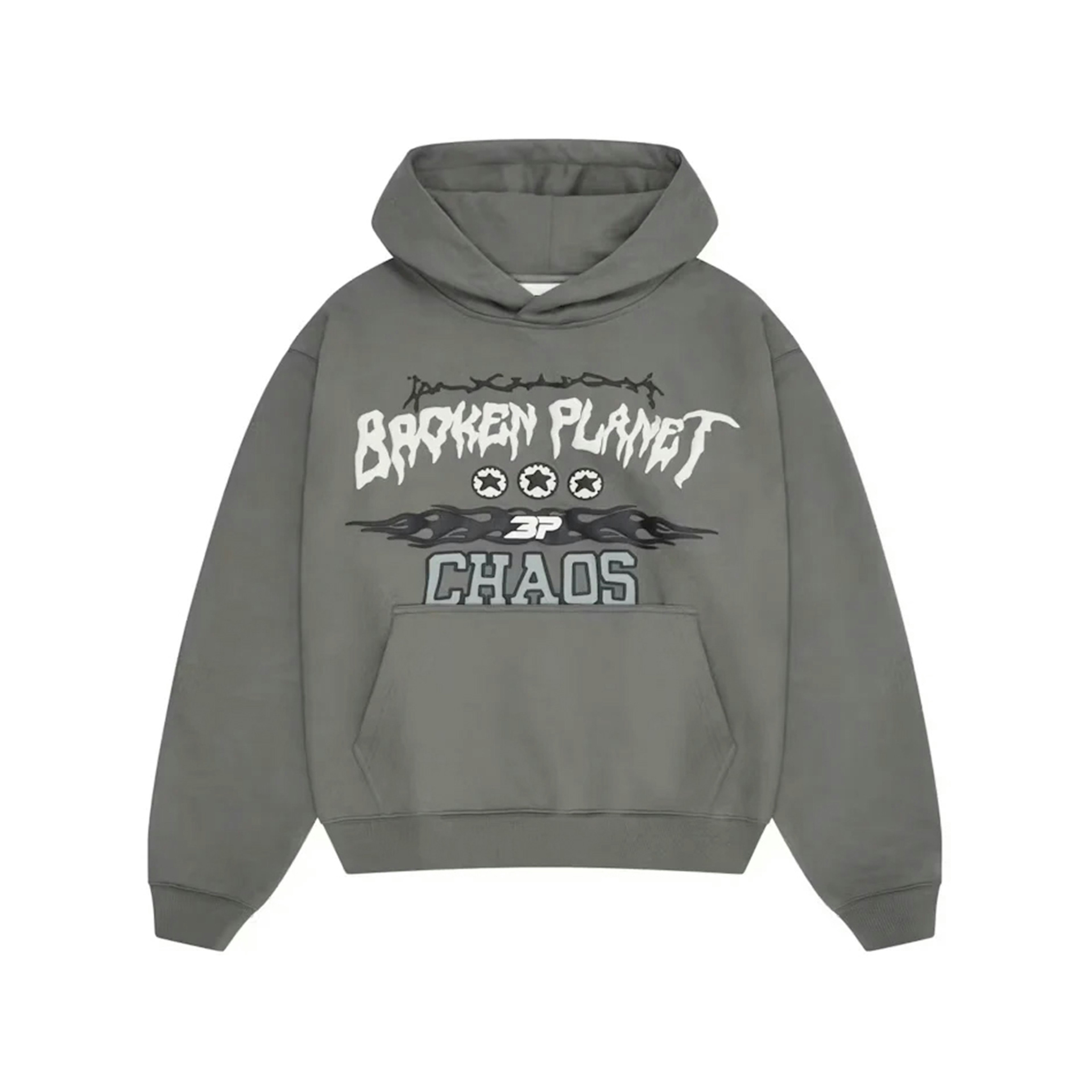 Broken Planet Chaos Hoodie Gunmetal Grey