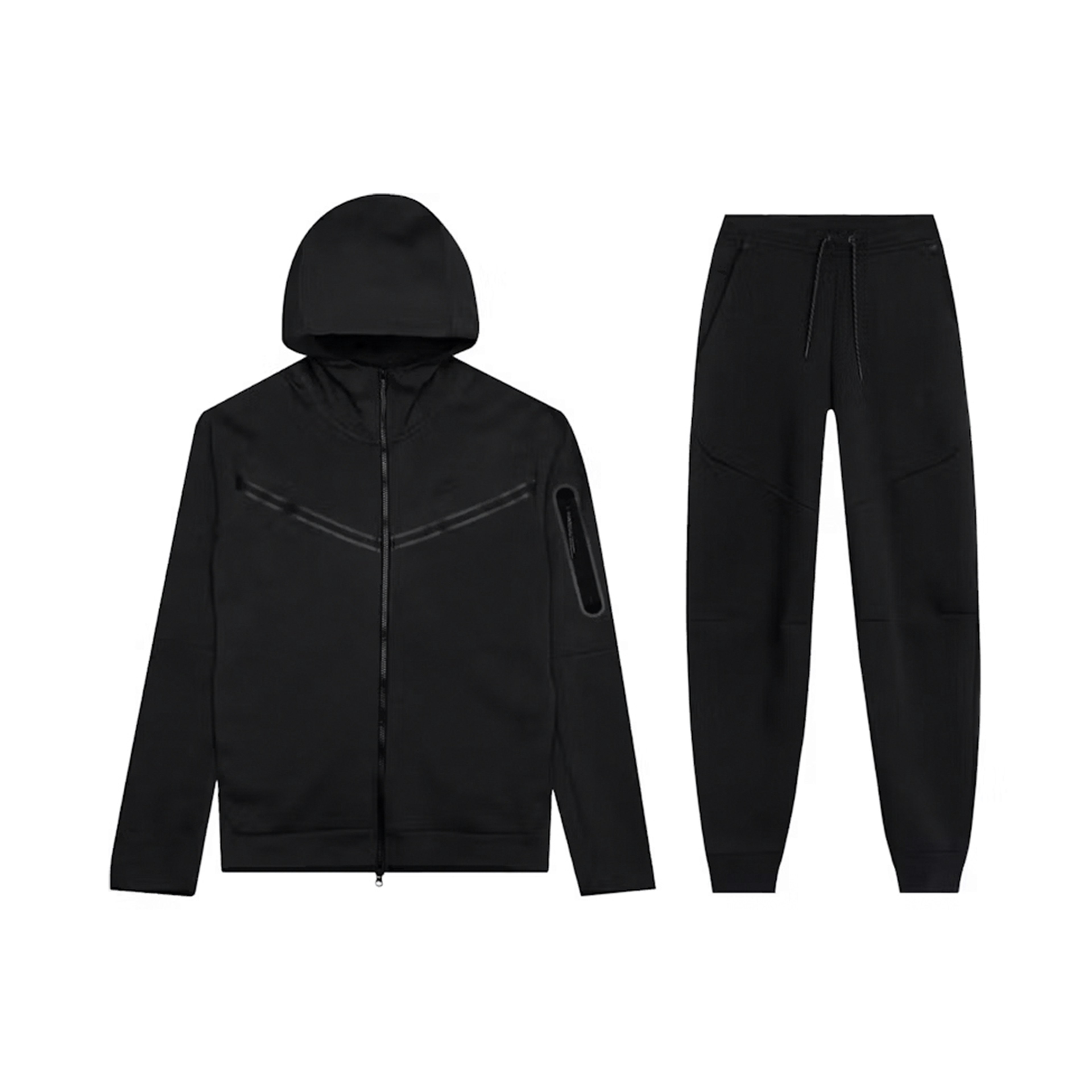 Nike Sportswear Tech Fleece Full-Zip Hoodie & Joggers Set Black