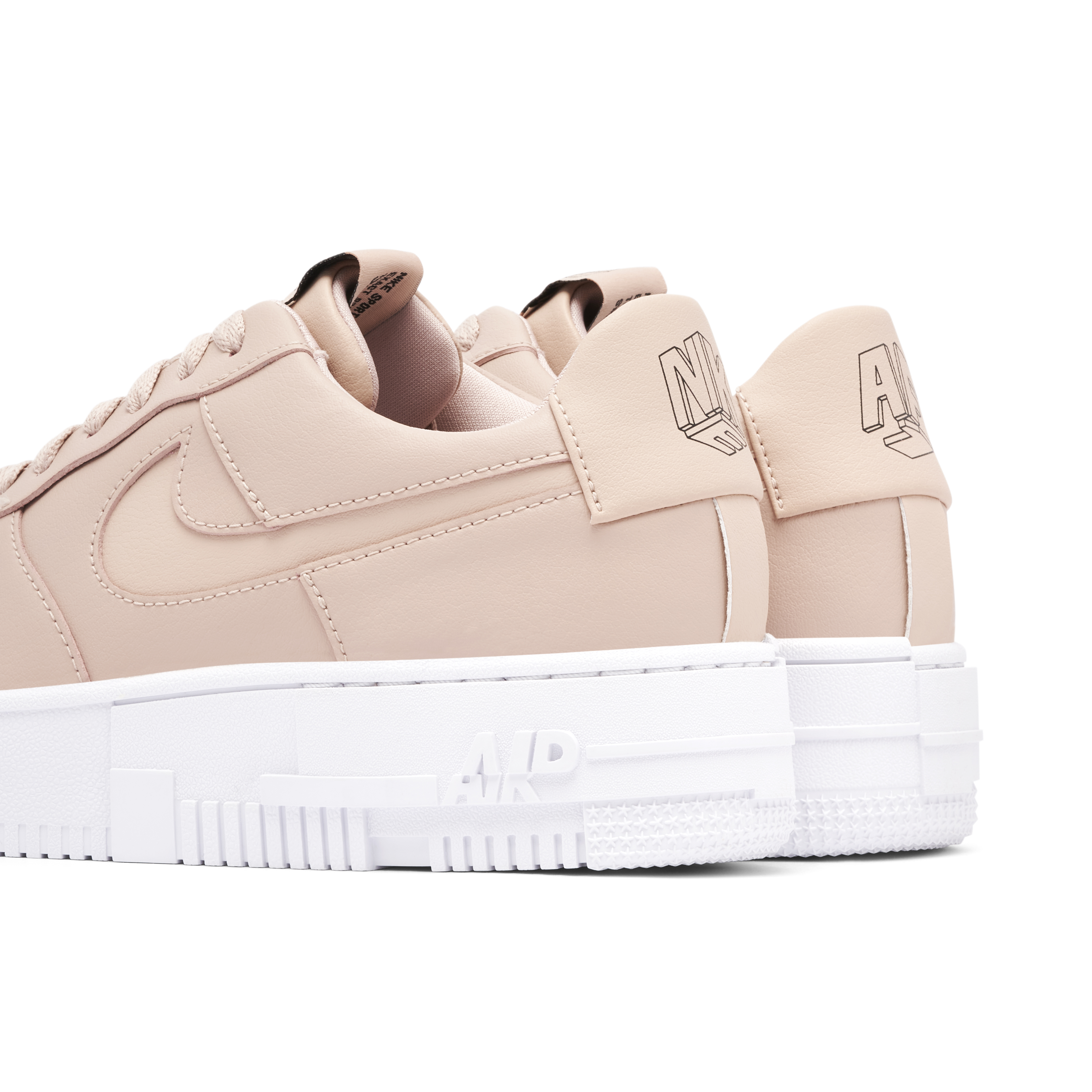 Nike air force 1 blanche et beige on sale