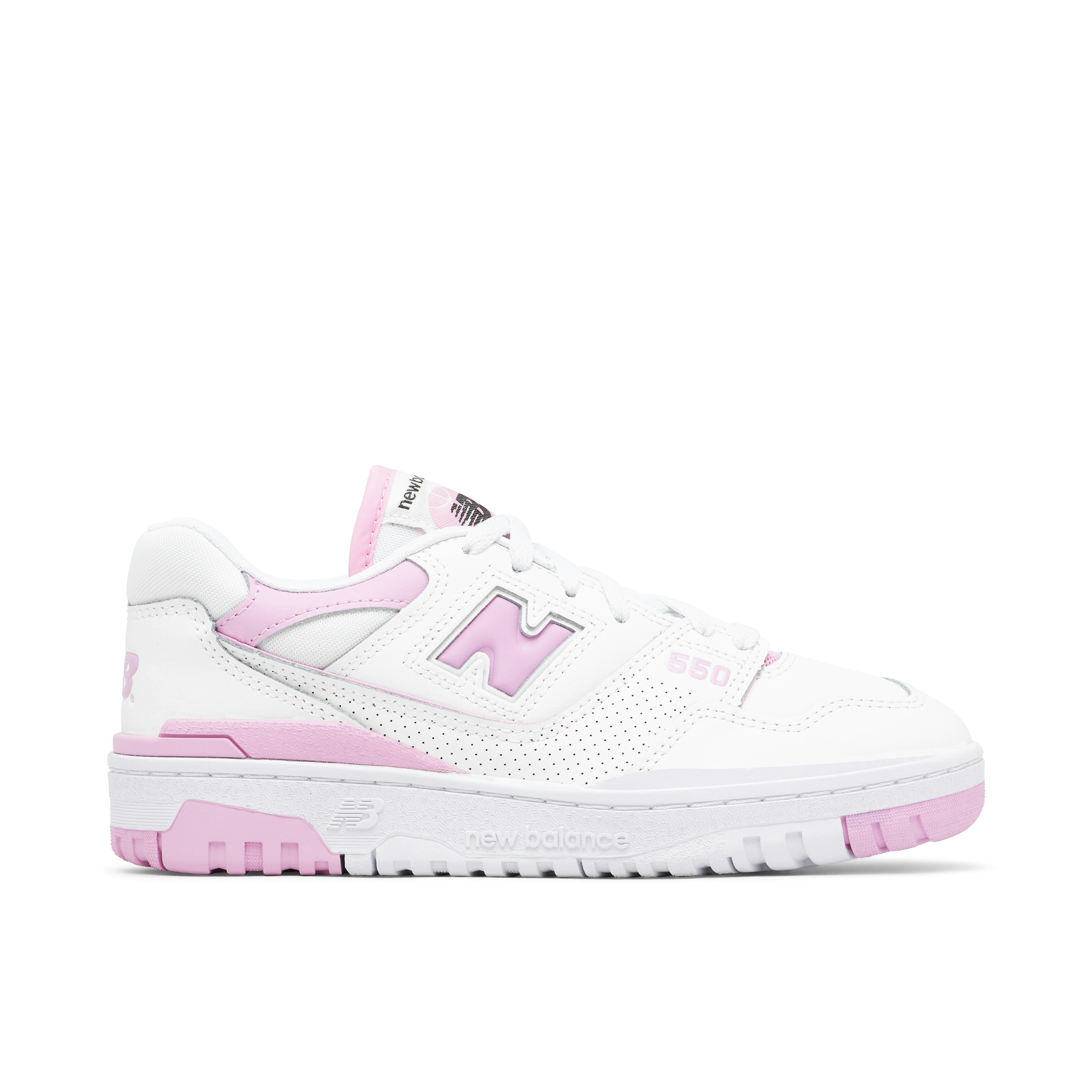 New Balance 550 White Bubblegum Pink Womens