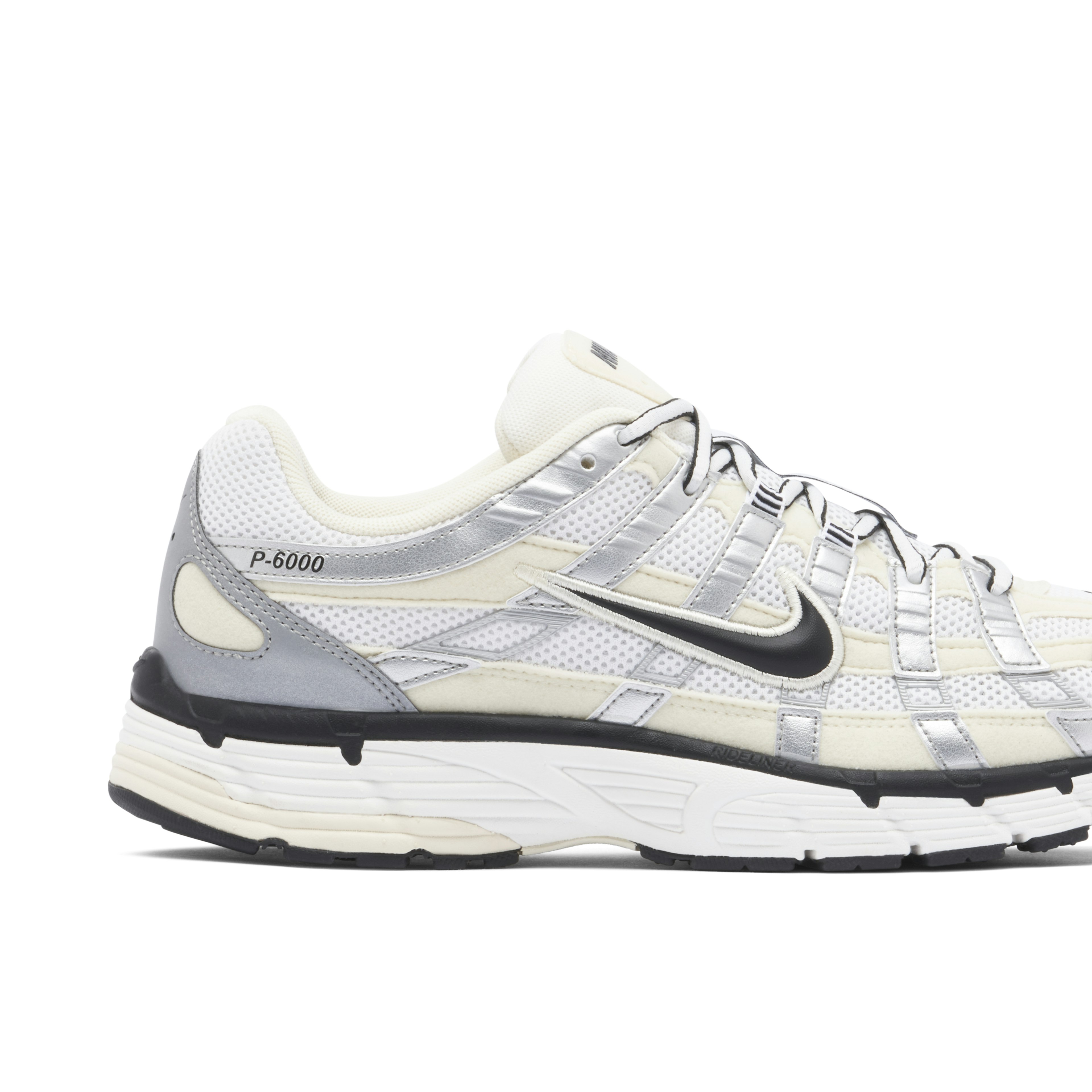 Nike P-6000 Coconut Milk Metallic Silver Womens