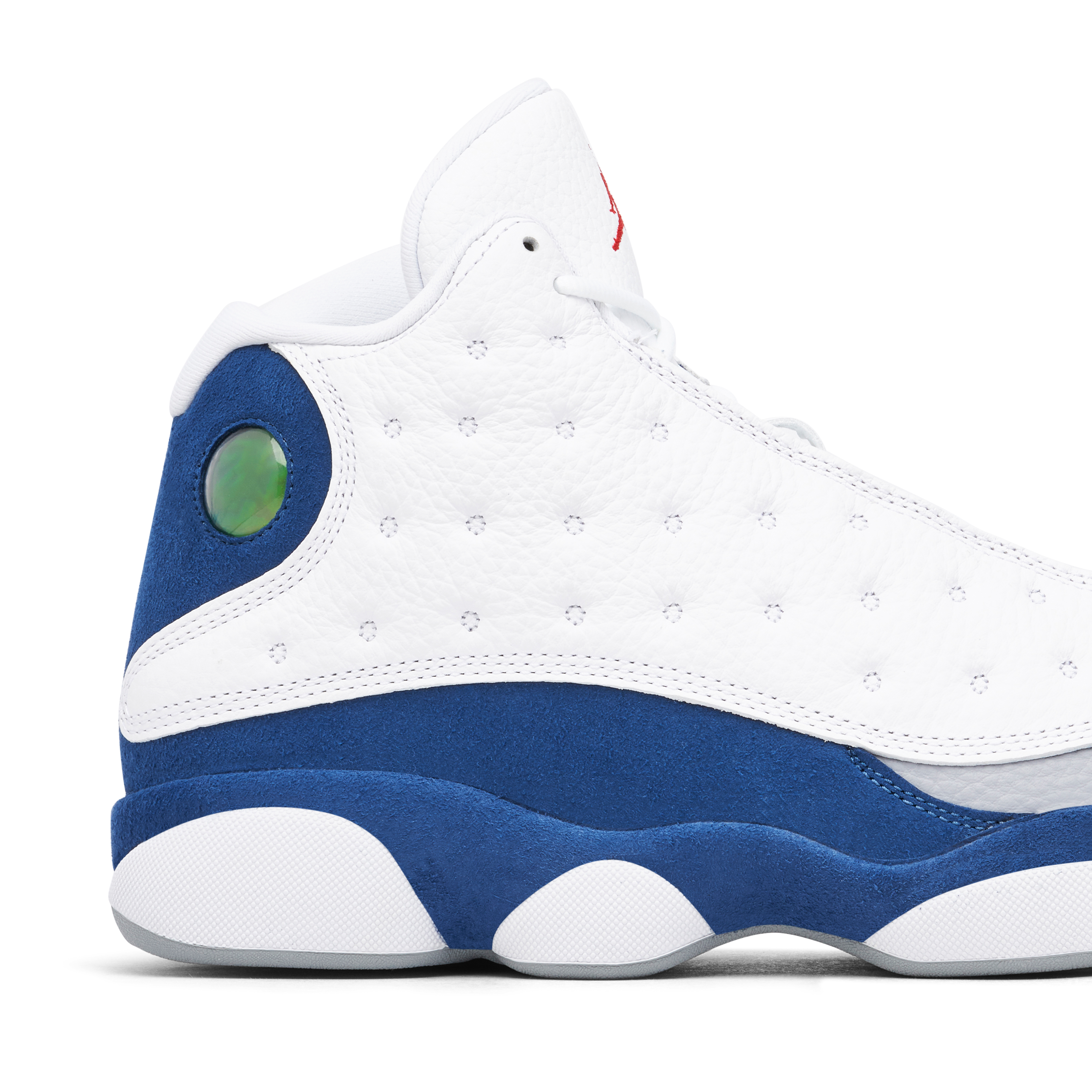 Blue and white jordan 13 on sale