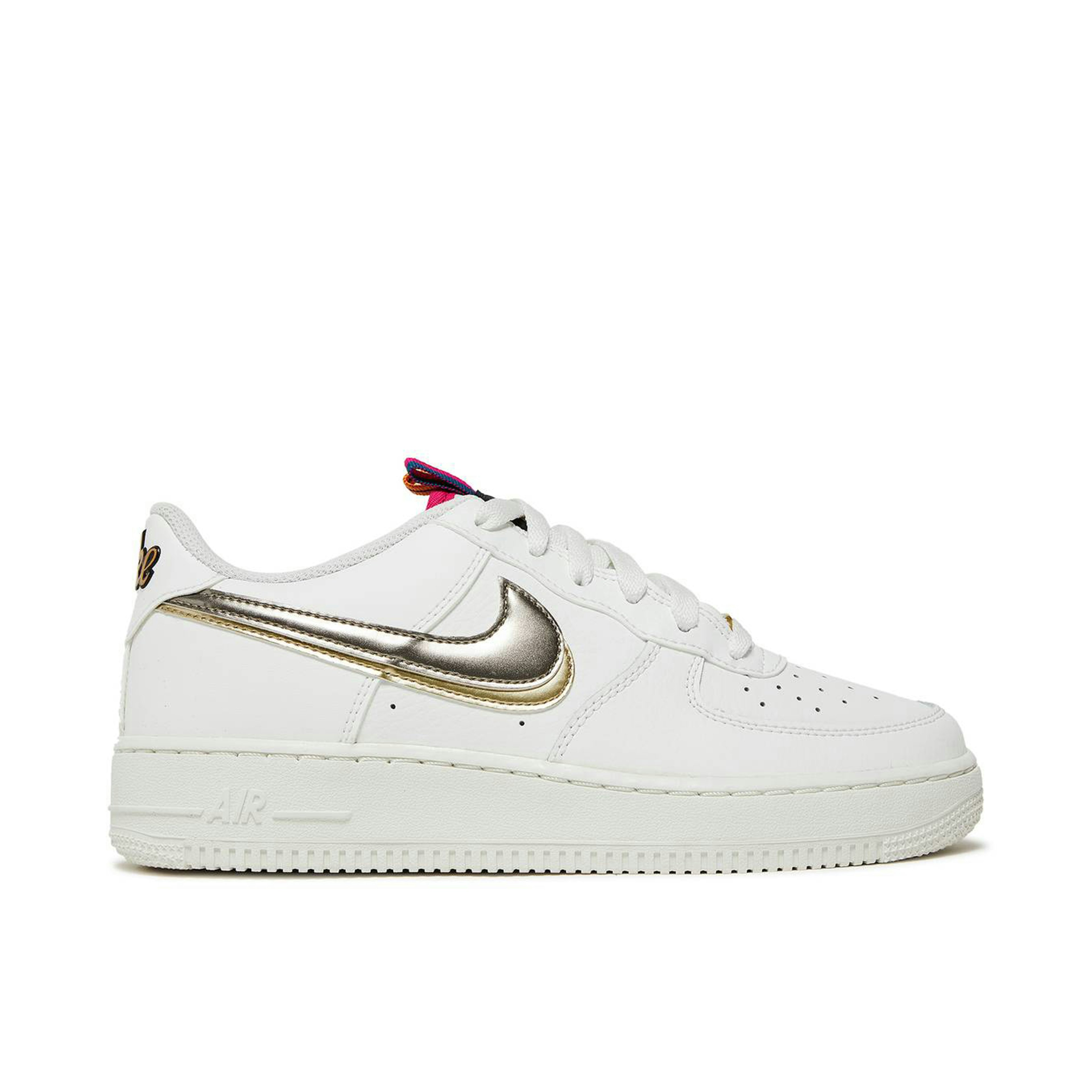 Nike Air Force 1 Low LV8 Double Swoosh Sail Gold GS