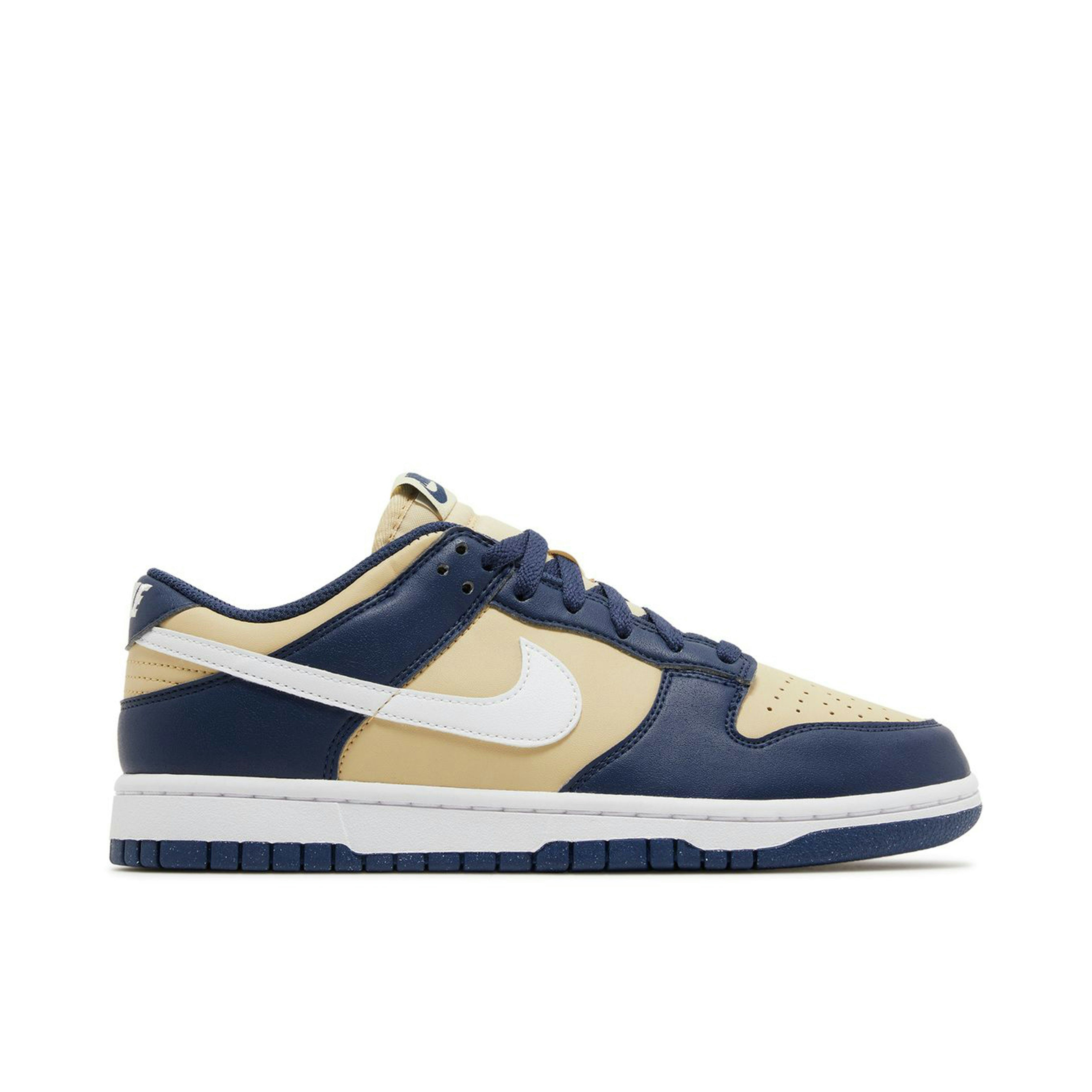 nike Details Dunk Low Next Nature Midnight Navy Gold Womens