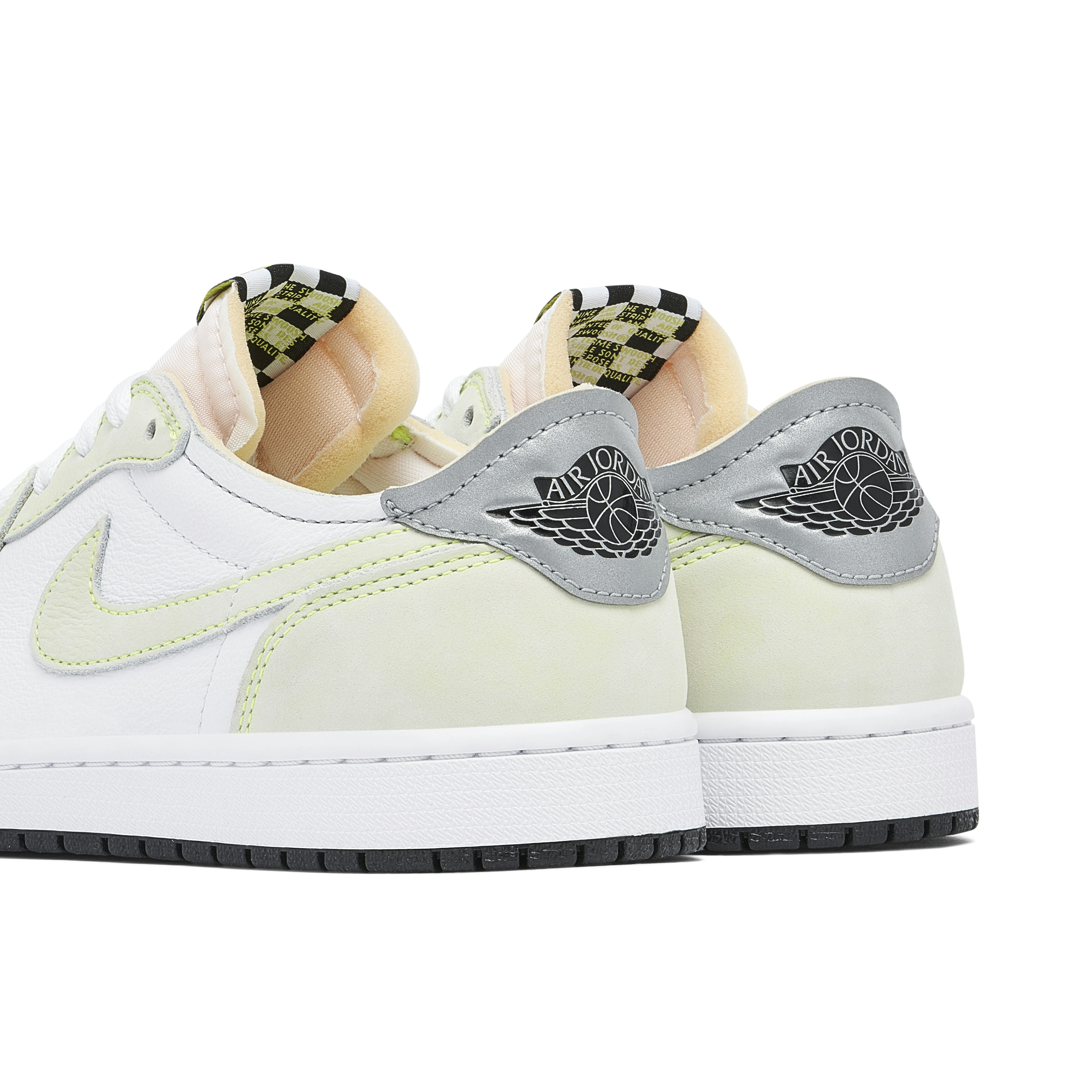 Air Jordan 1 Retro Low White Ghost Green Black