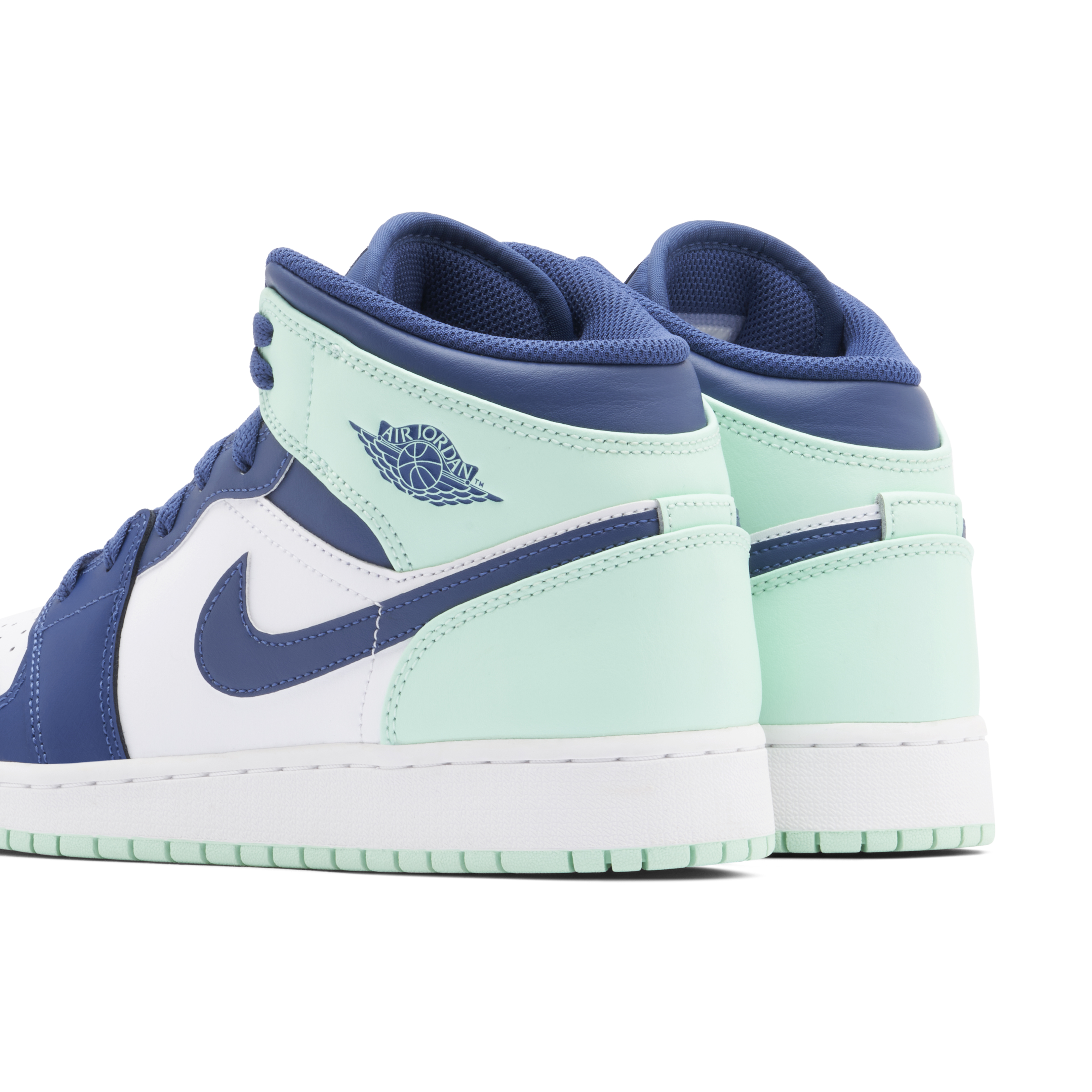 Air Jordan 1 Mid Blue Mint GS | 554725-413 | Laced