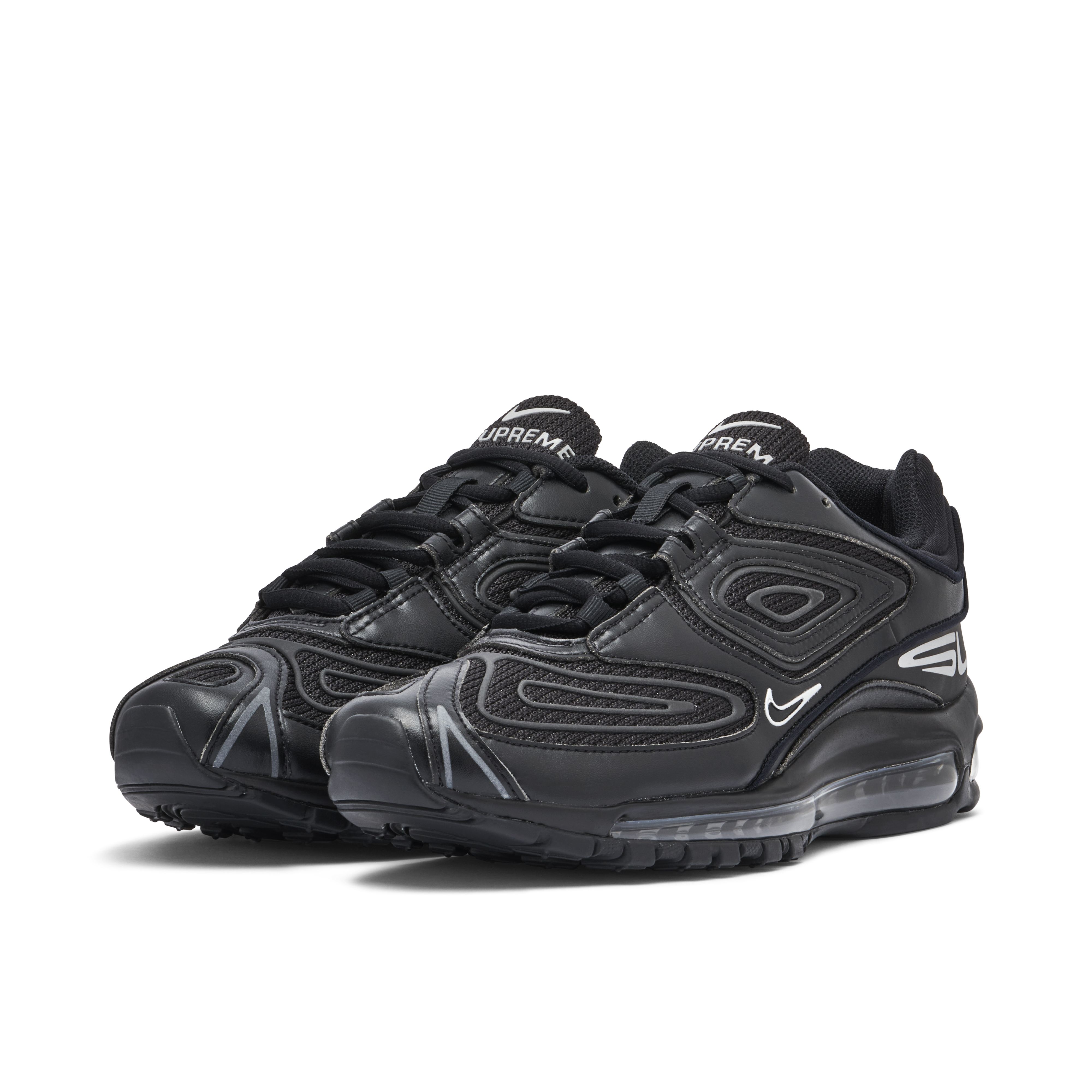 Nike Air Max 98 TL x Supreme Black DR1033 001 Laced