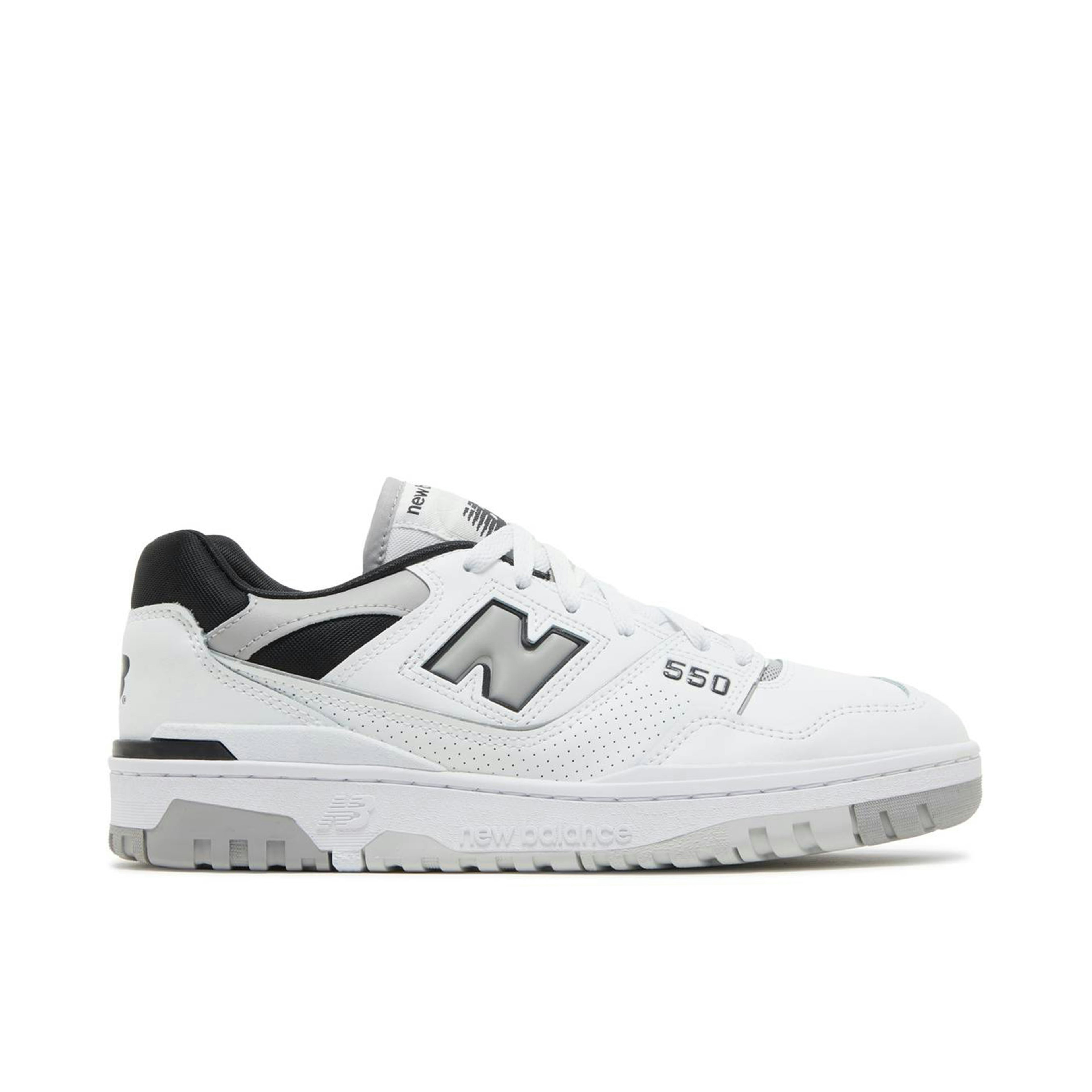 New Balance 550 Concrete Grey Black | BB550NCL | Laced