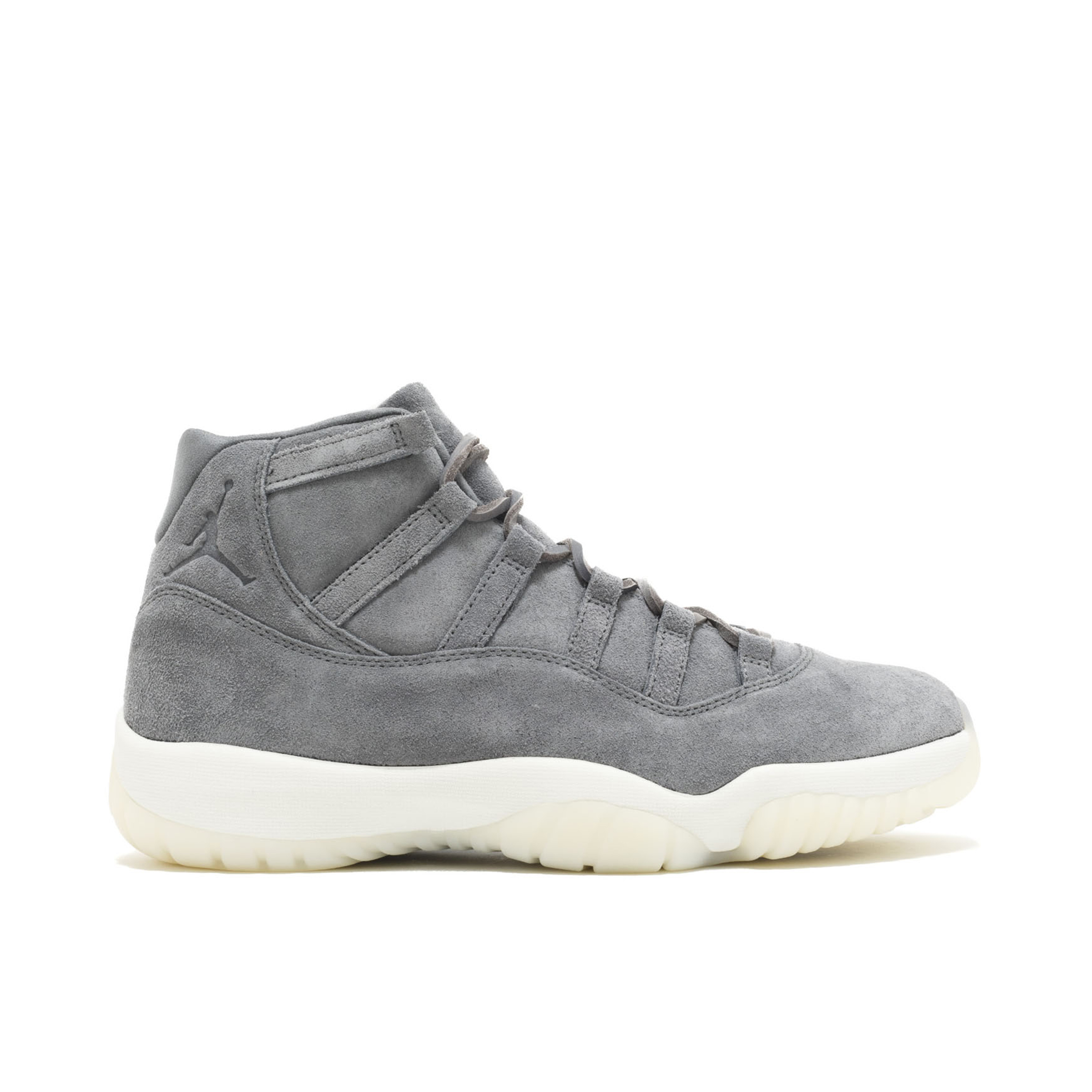 Air Jordan 11 Retro Premium Grey Suede 914433 003 Laced