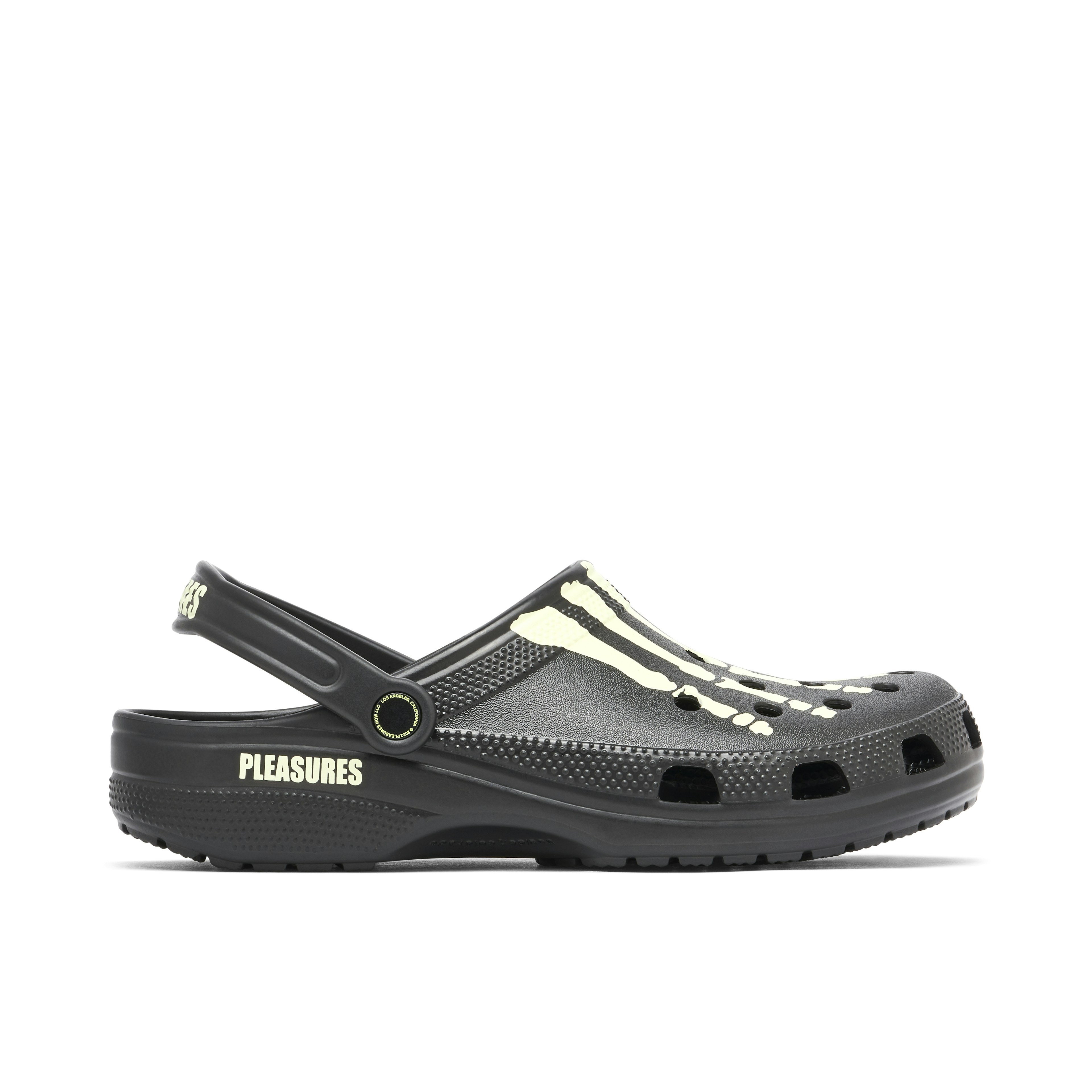 Crocs Classic Clog x PLEASURES Skeleton Black Glow