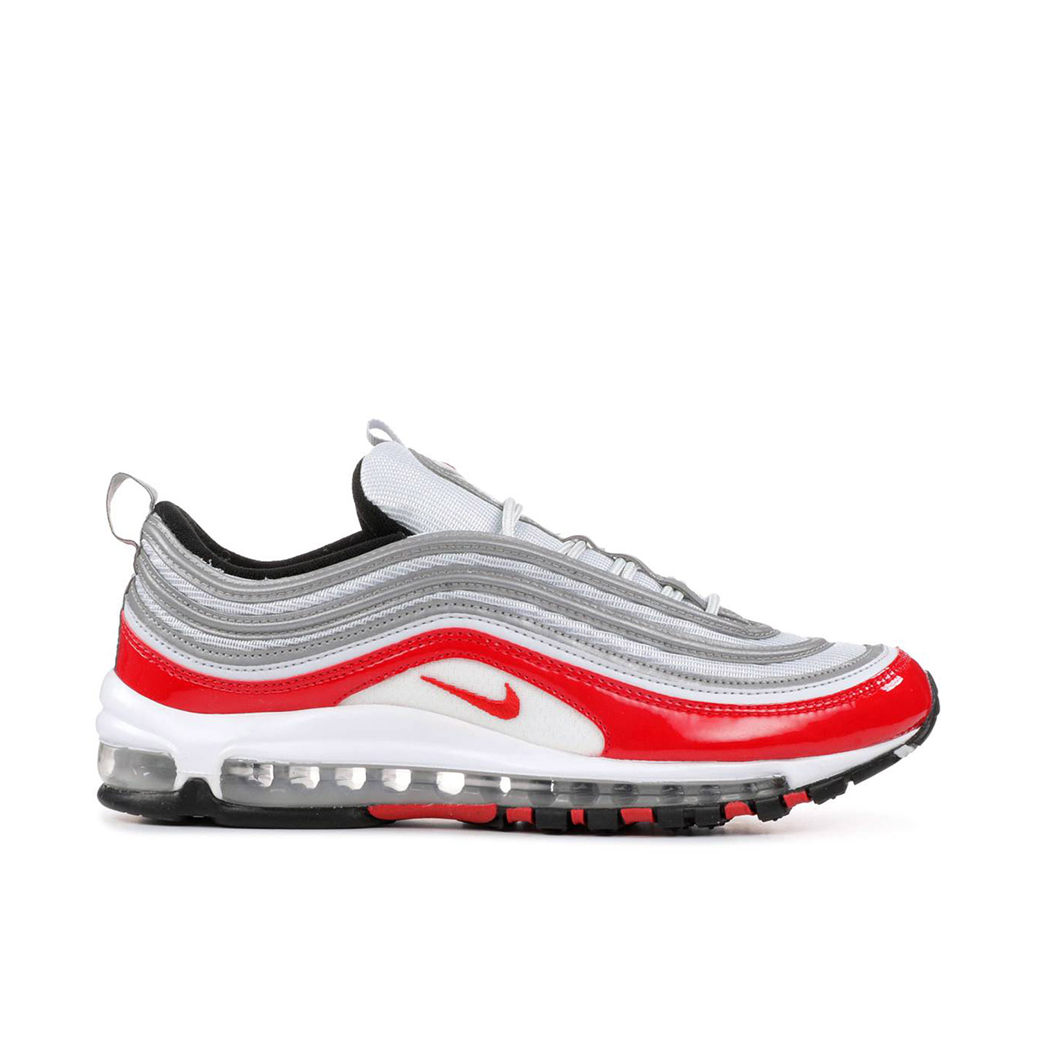 Nike air max 97 platinum white and red best sale