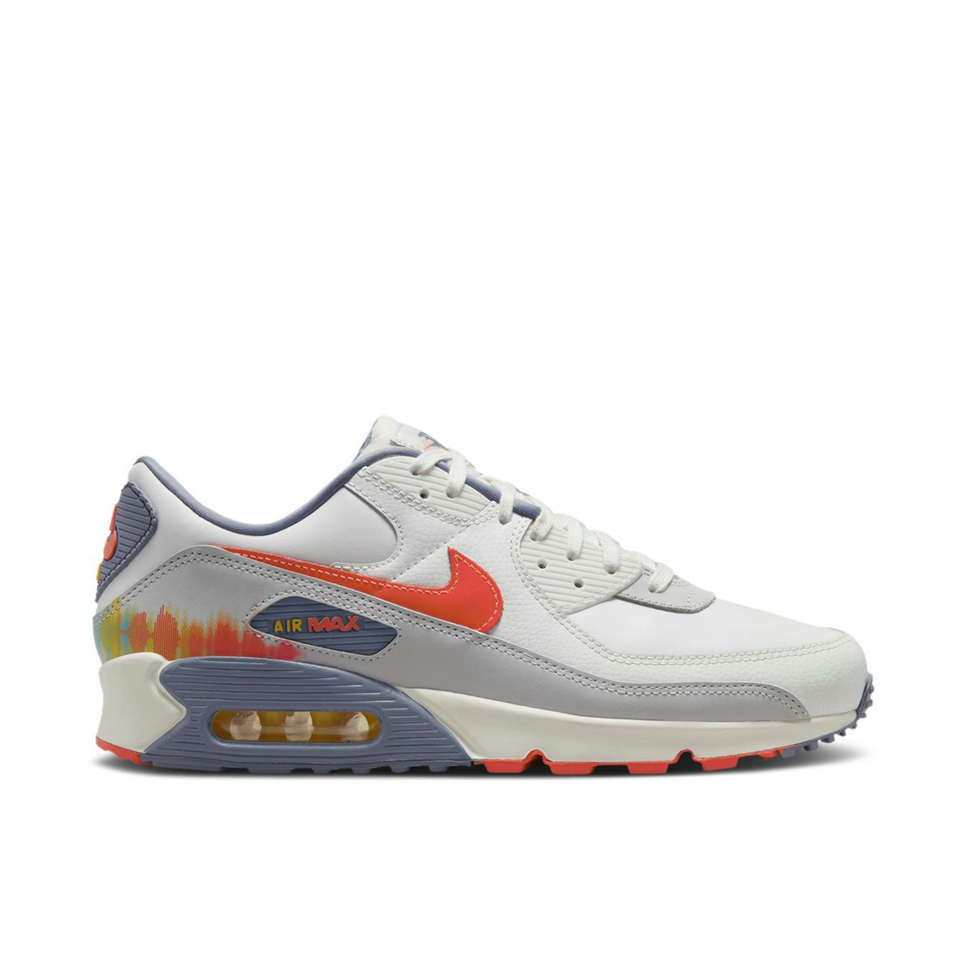 Nike Air Max 90 Premium Summit White Ashen Slate Pure Platinum Bright Crimson