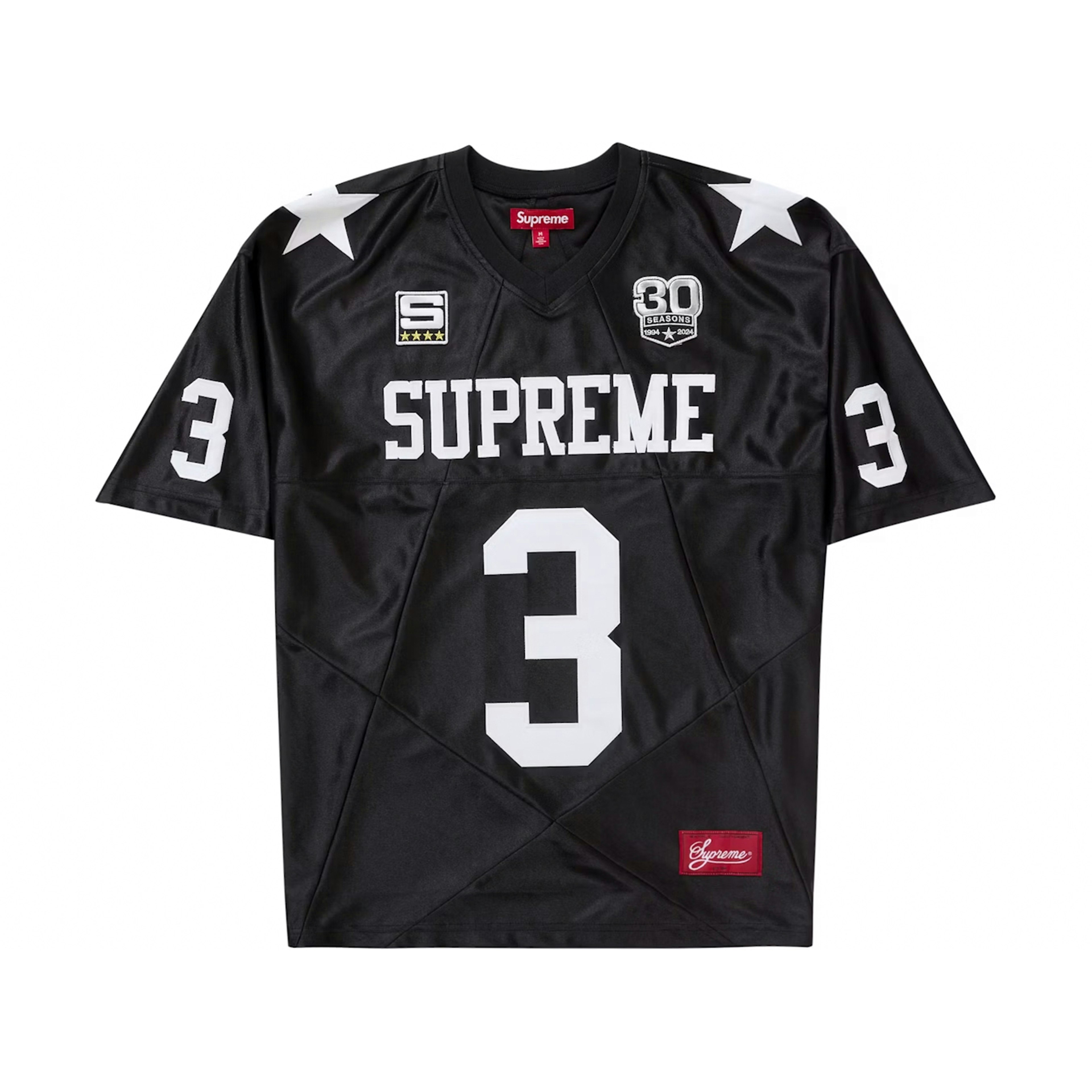 Supreme Stars Football Jersey Black